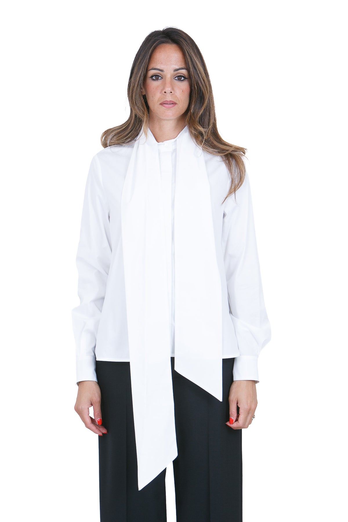 SEMICOUTURE Bluse Bianco ROSALINE-Y6WK05 A01-0