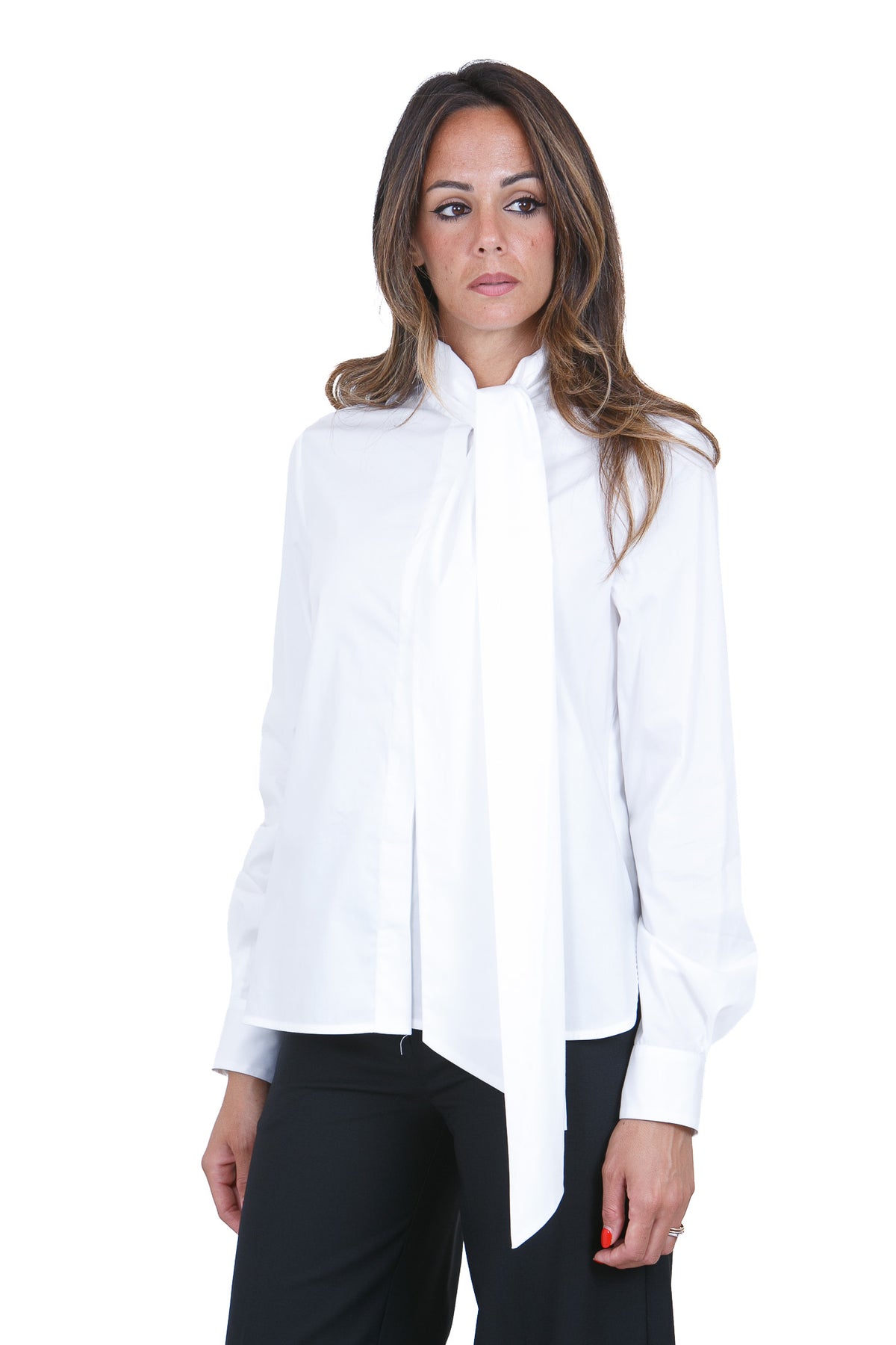 SEMICOUTURE Bluse Bianco ROSALINE-Y6WK05 A01-0