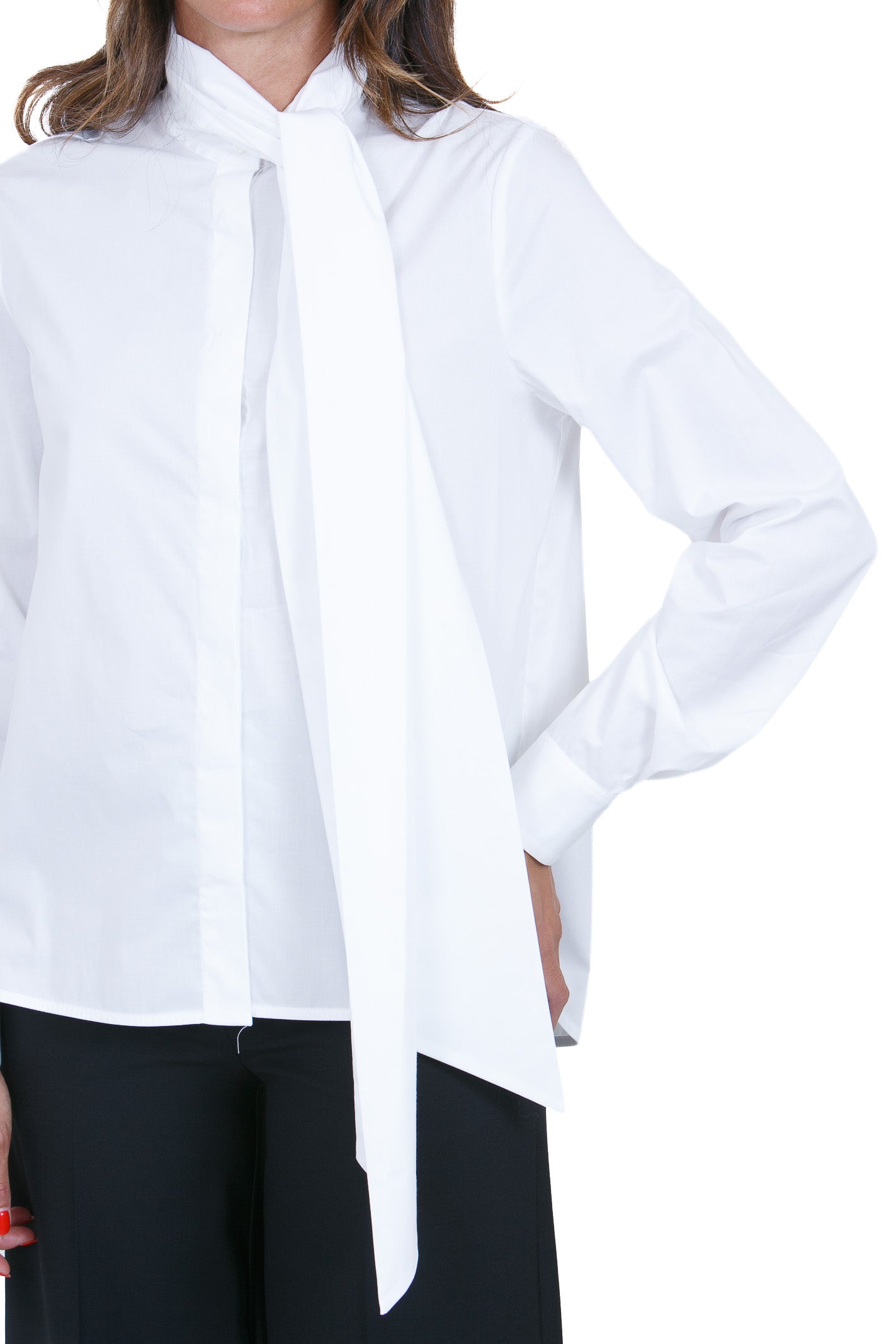 SEMICOUTURE Bluse Bianco ROSALINE-Y6WK05 A01-0