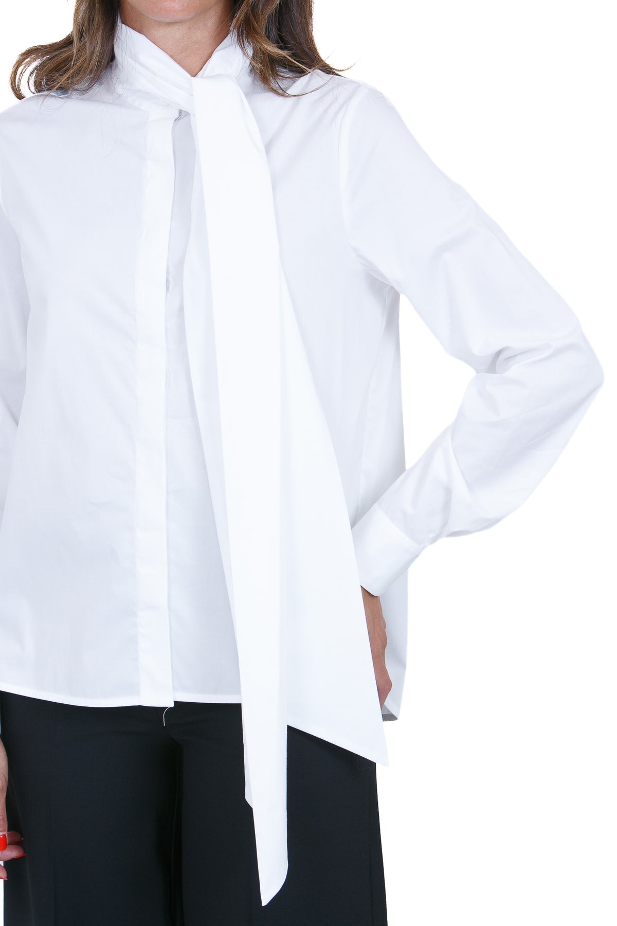 SEMICOUTURE Bluse Bianco ROSALINE-Y6WK05 A01-0