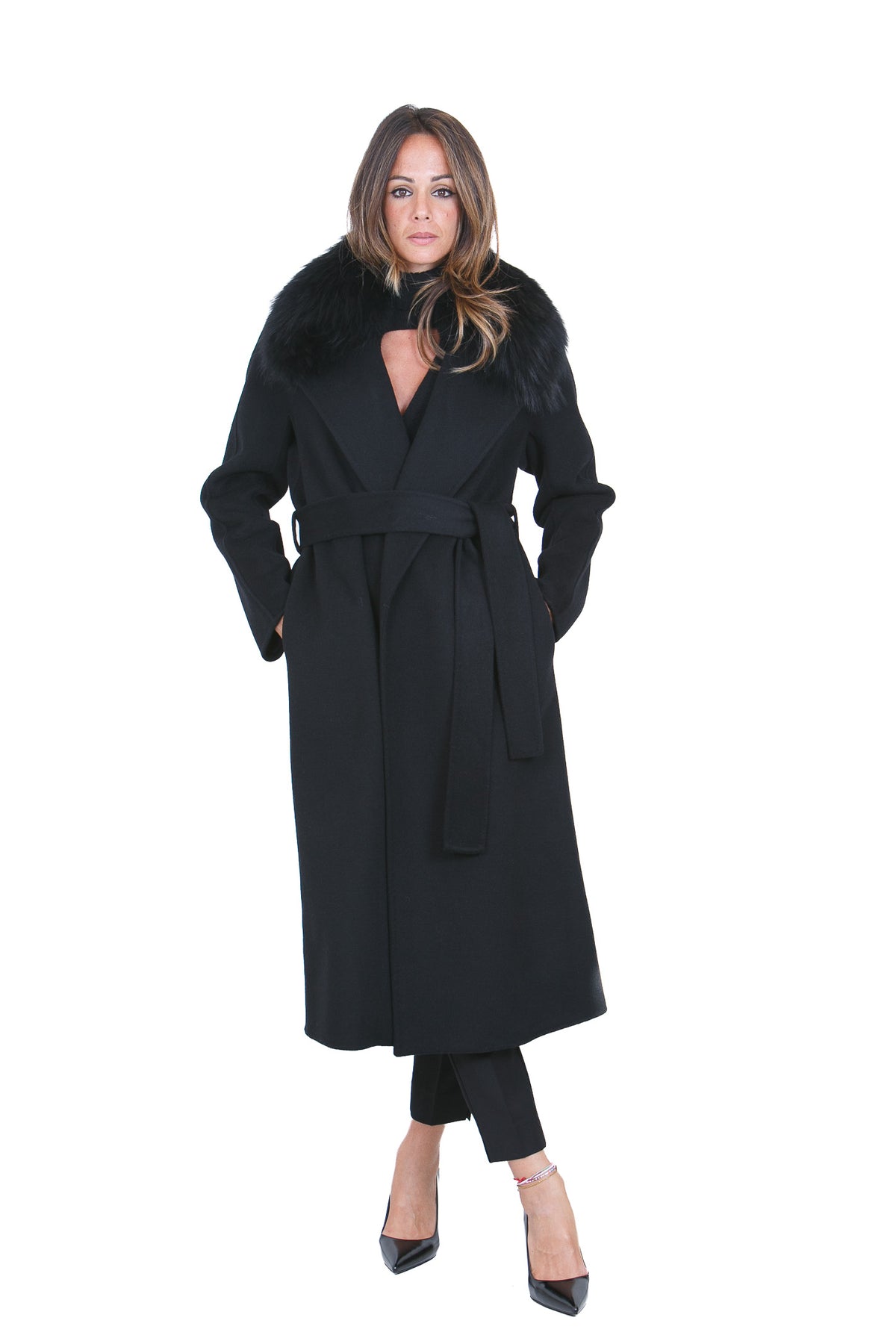 SIMONA CORSELLINI Cappotti Nero CPV0601-C0150017 V0003