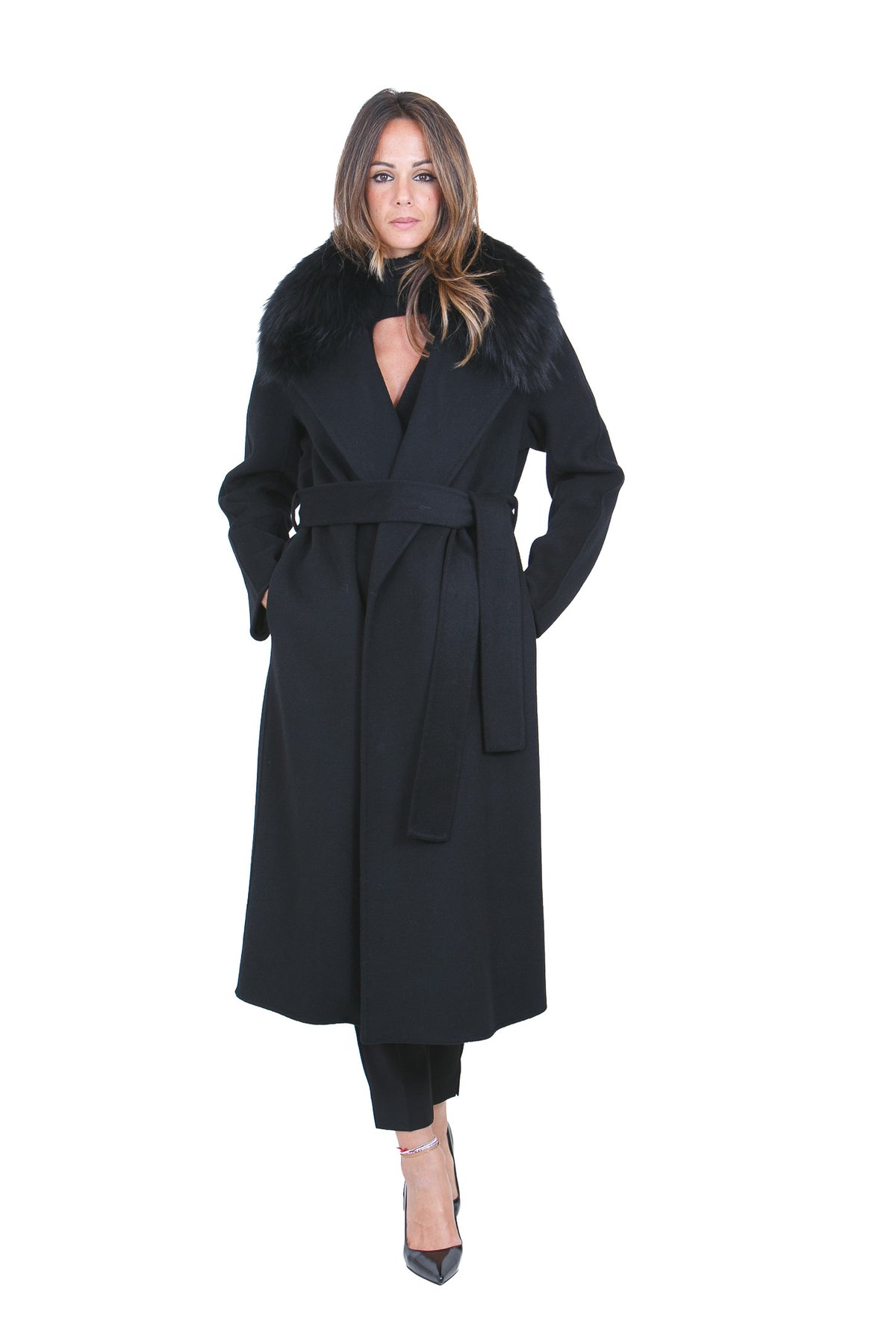 SIMONA CORSELLINI Cappotti Nero CPV0601-C0150017 V0003