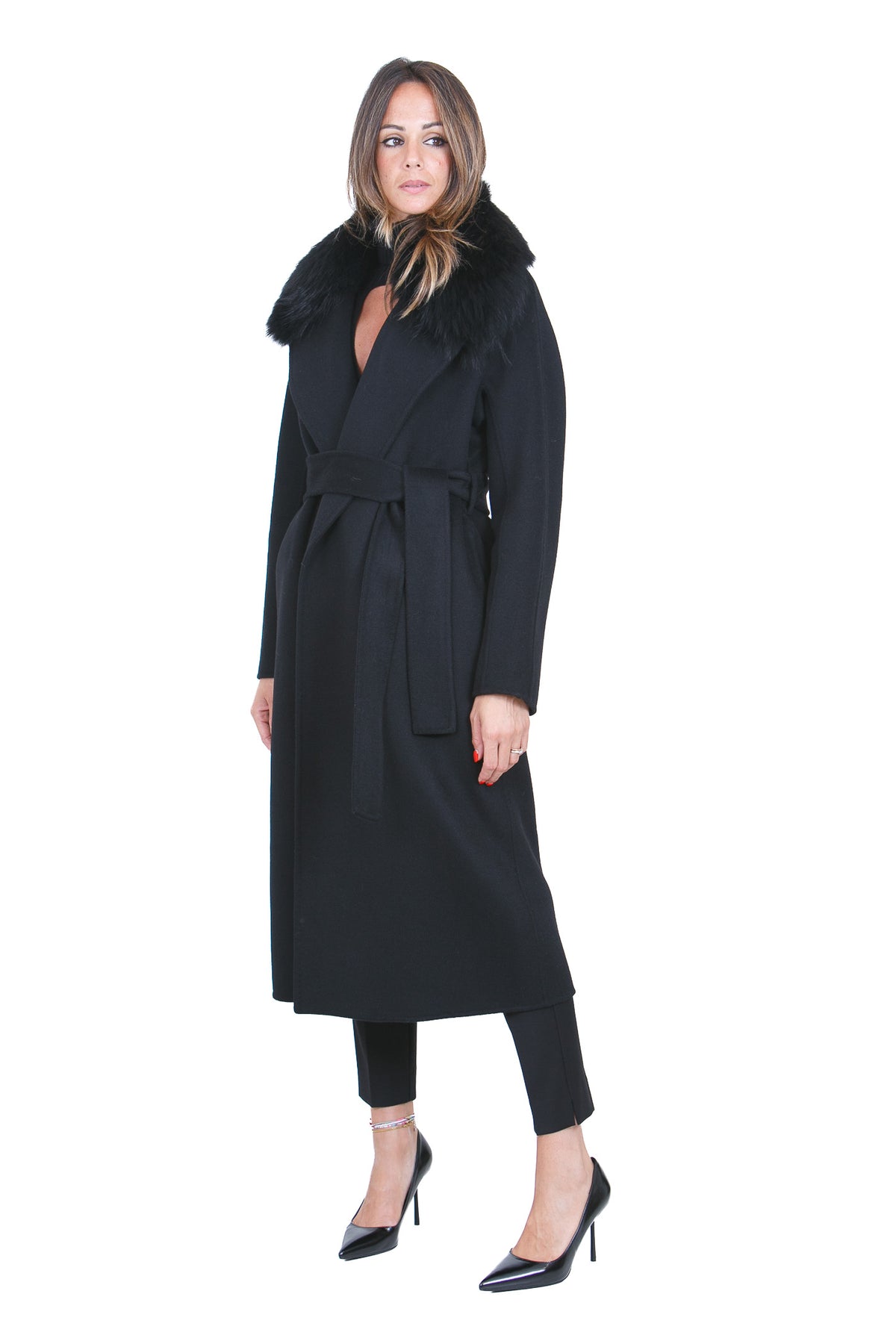 SIMONA CORSELLINI Cappotti Nero CPV0601-C0150017 V0003