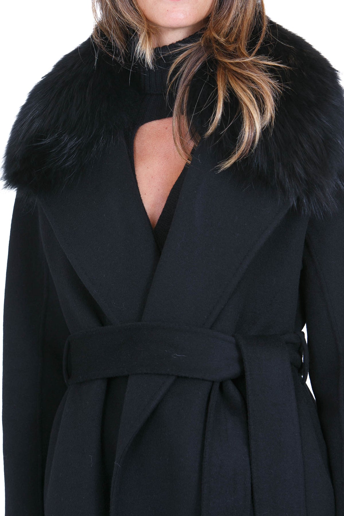 SIMONA CORSELLINI Cappotti Nero CPV0601-C0150017 V0003