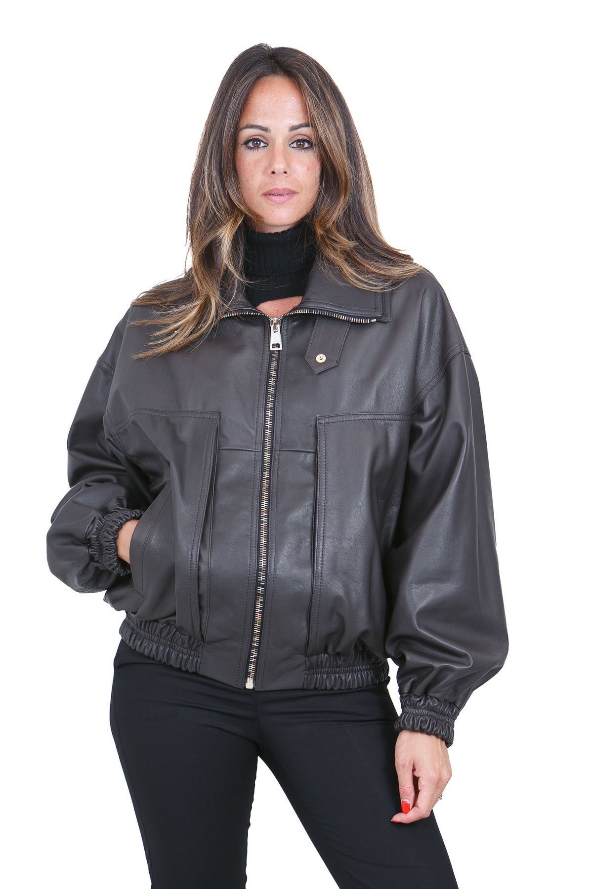 SIMONA CORSELLINI Bomber Dark chocolate GBS0101-C0420001 V0761
