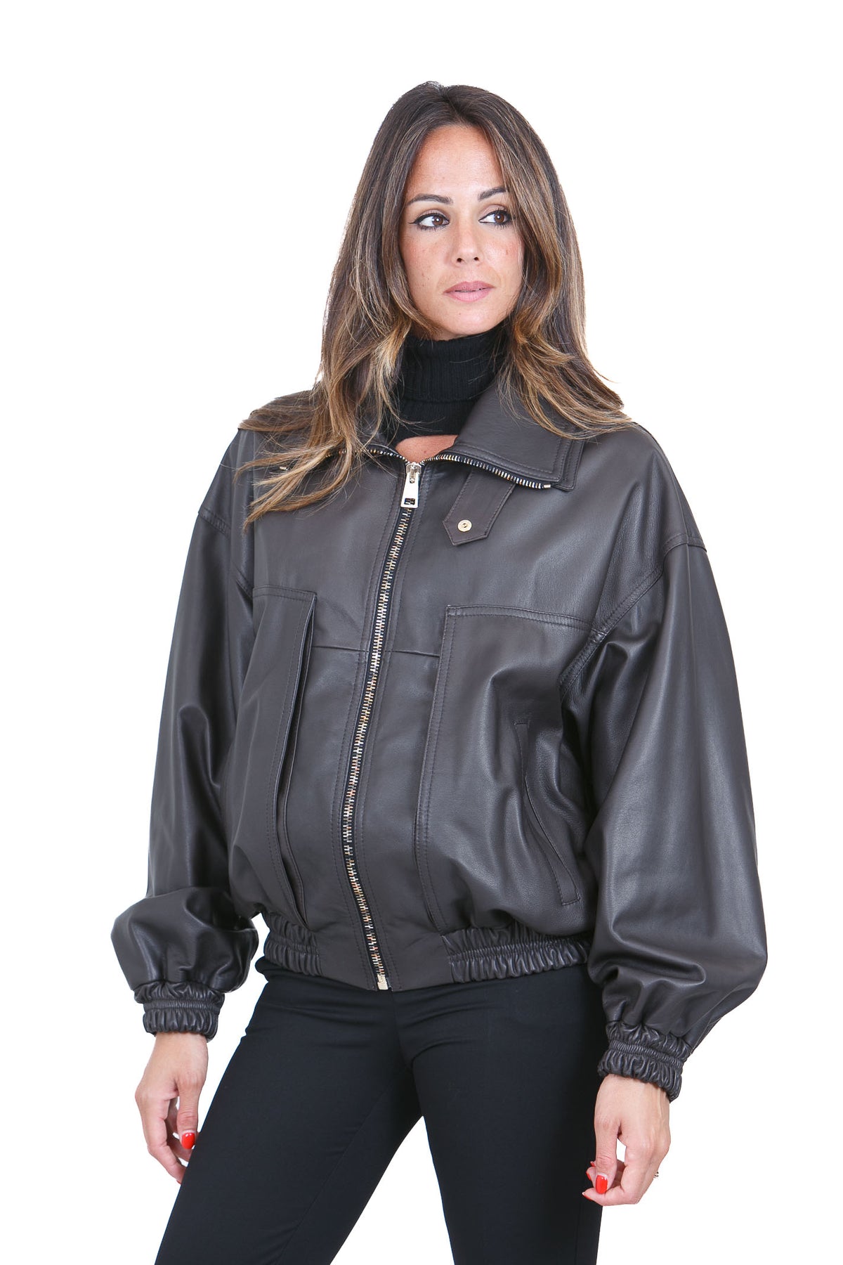 SIMONA CORSELLINI Bomber Dark chocolate GBS0101-C0420001 V0761