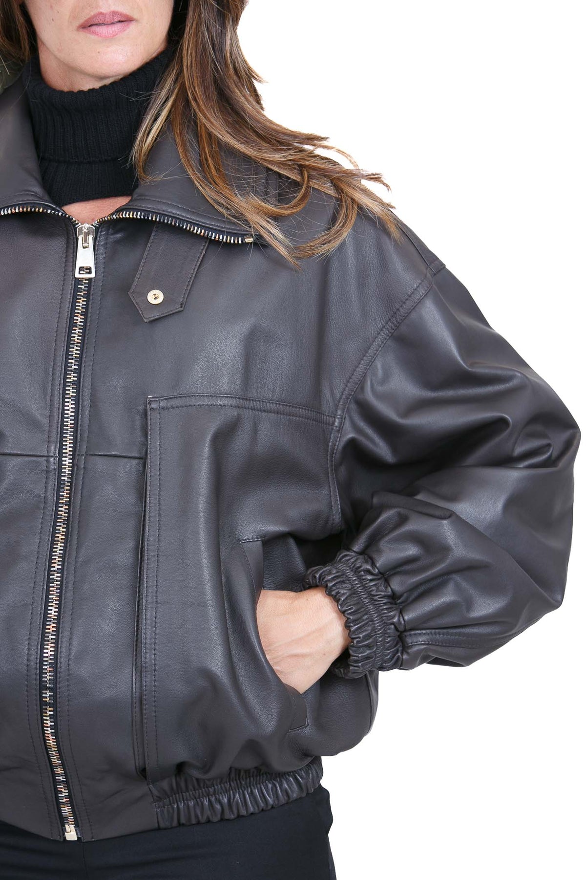 SIMONA CORSELLINI Bomber Dark chocolate GBS0101-C0420001 V0761