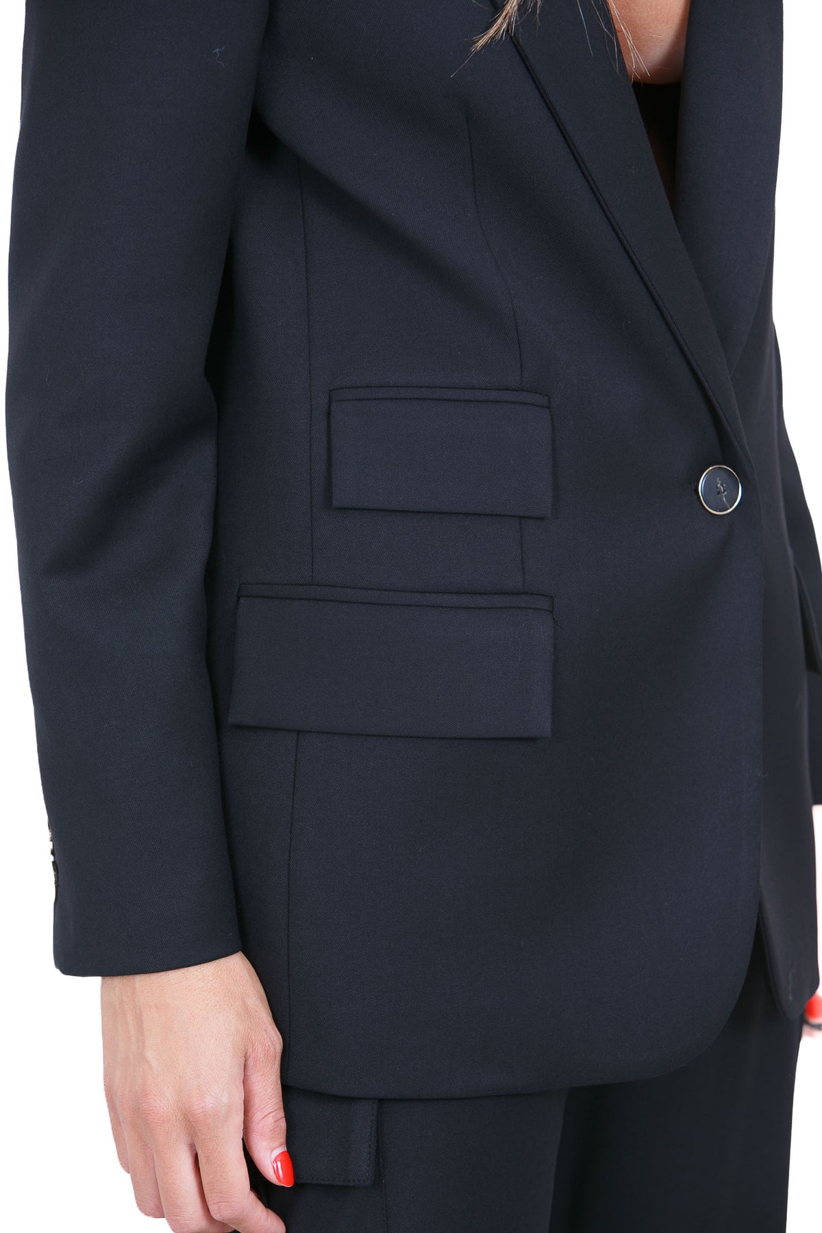 SIMONA CORSELLINI Blazer Nero GIW0401-TFLP0001 V0003