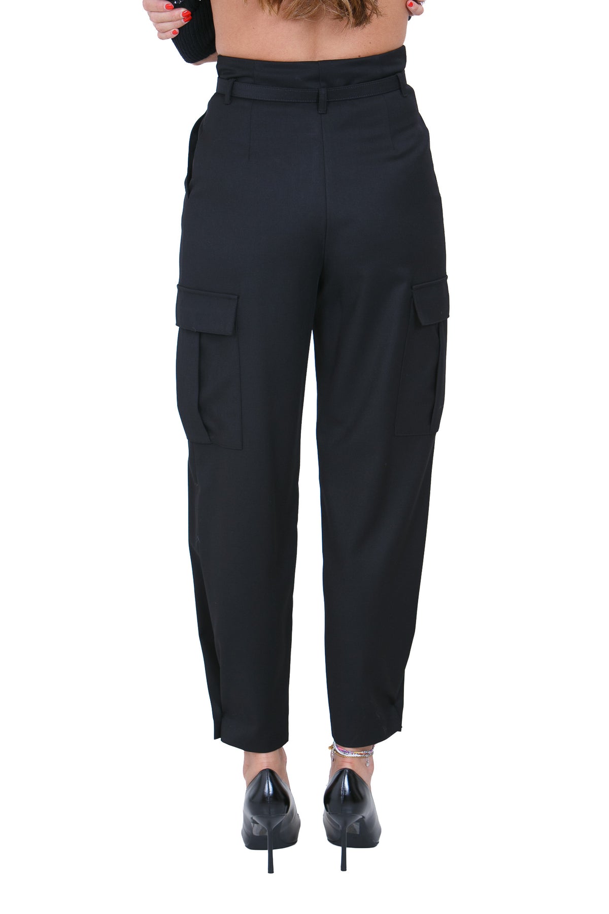 SIMONA CORSELLINI Pantaloni Nero PAW0501-TFLP0001 V0003