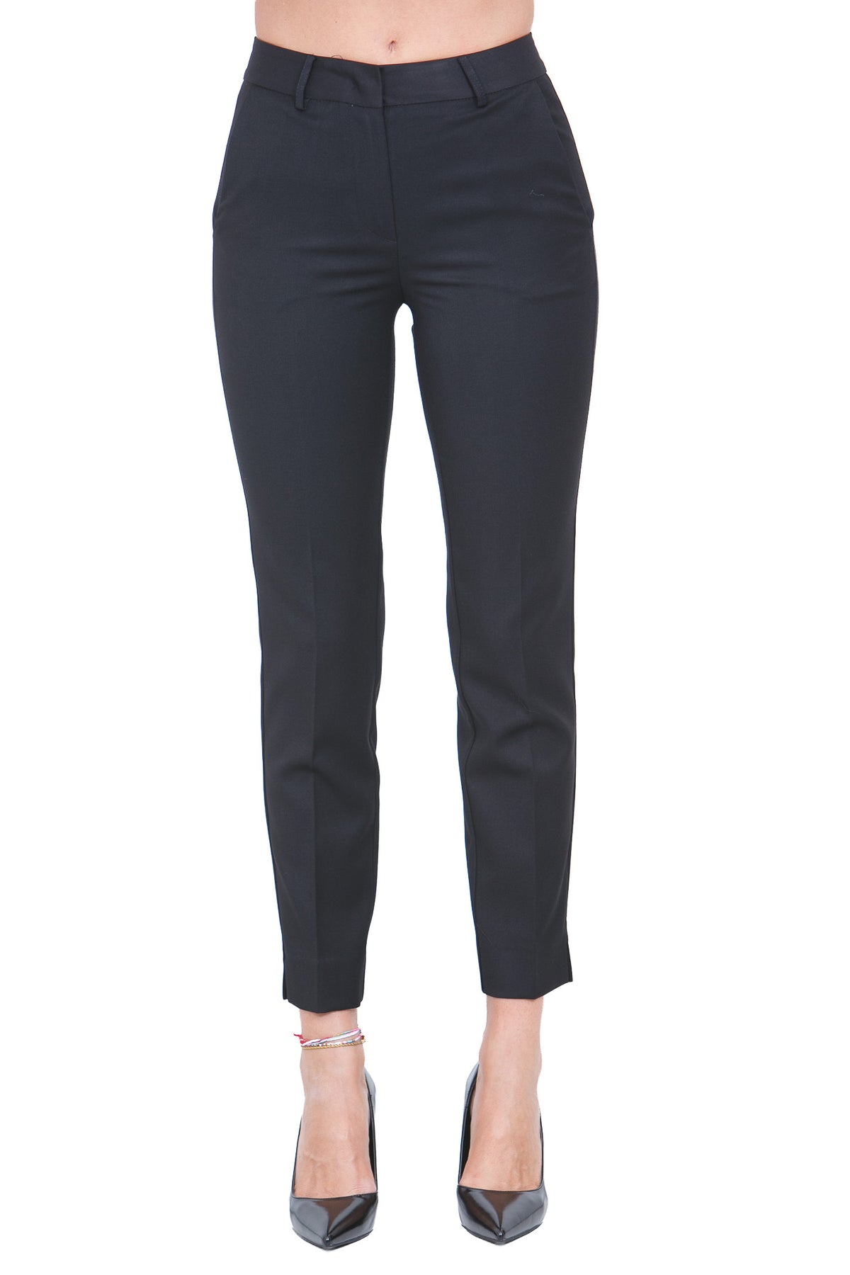 SIMONA CORSELLINI Pantaloni Nero PAW28B1-TFLP0001 V0003
