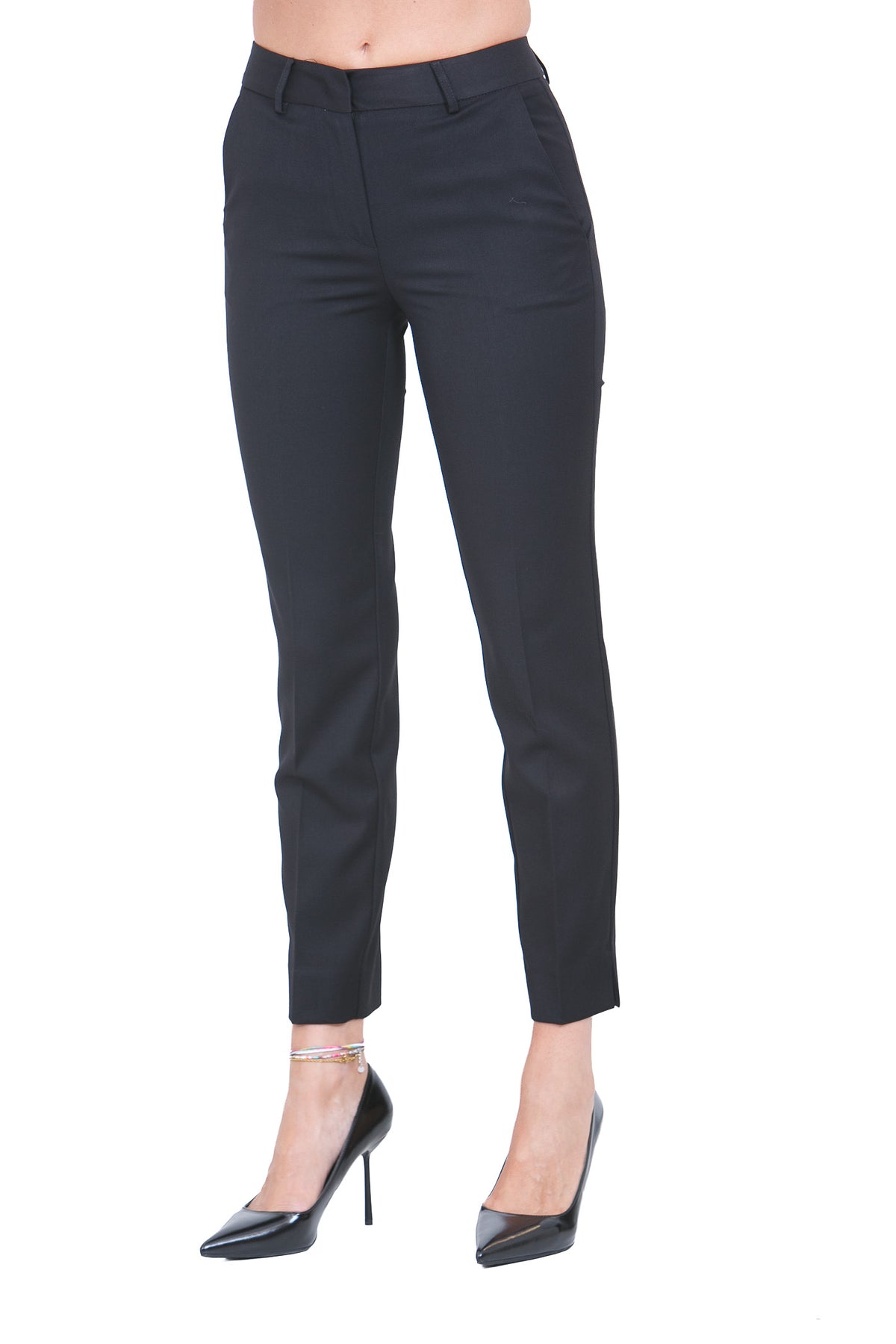 SIMONA CORSELLINI Pantaloni Nero PAW28B1-TFLP0001 V0003