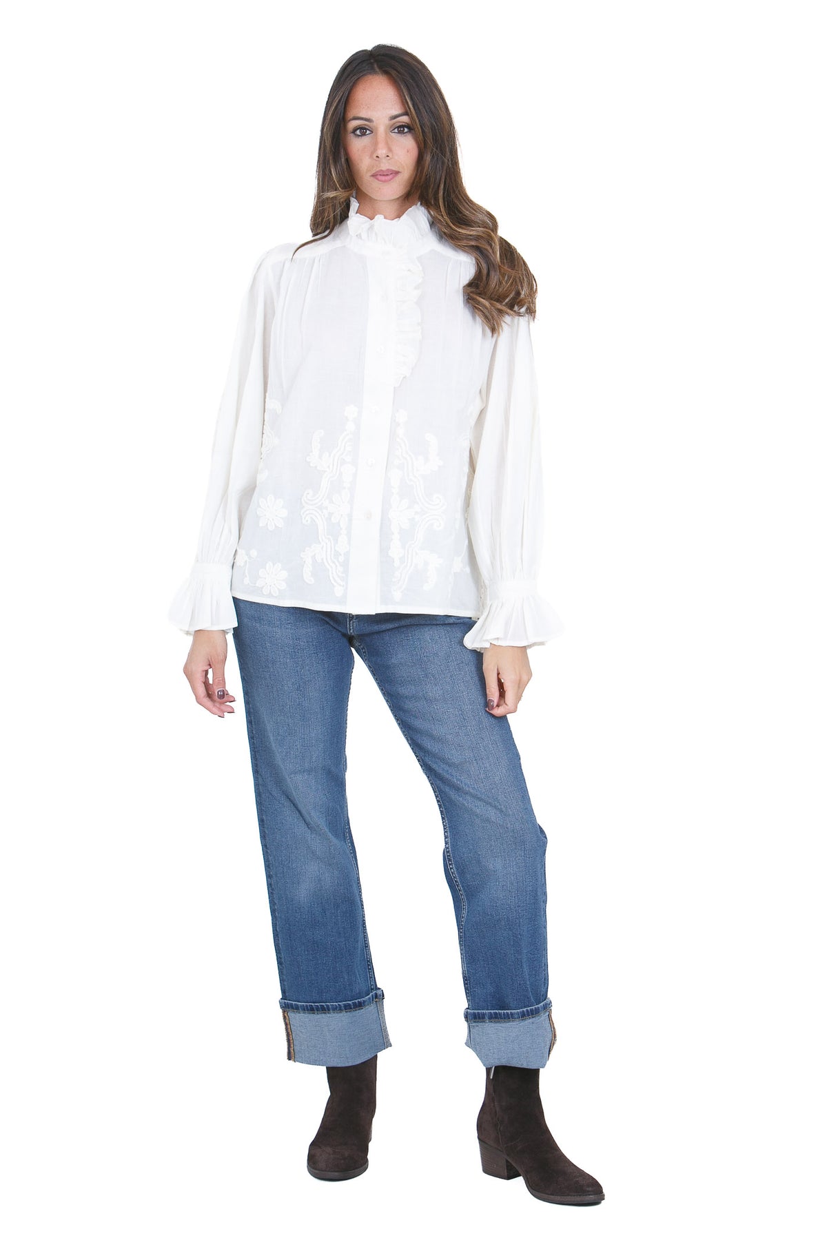 STELLA FOREST Camicie Ecru NAPERONI-CH008 EC