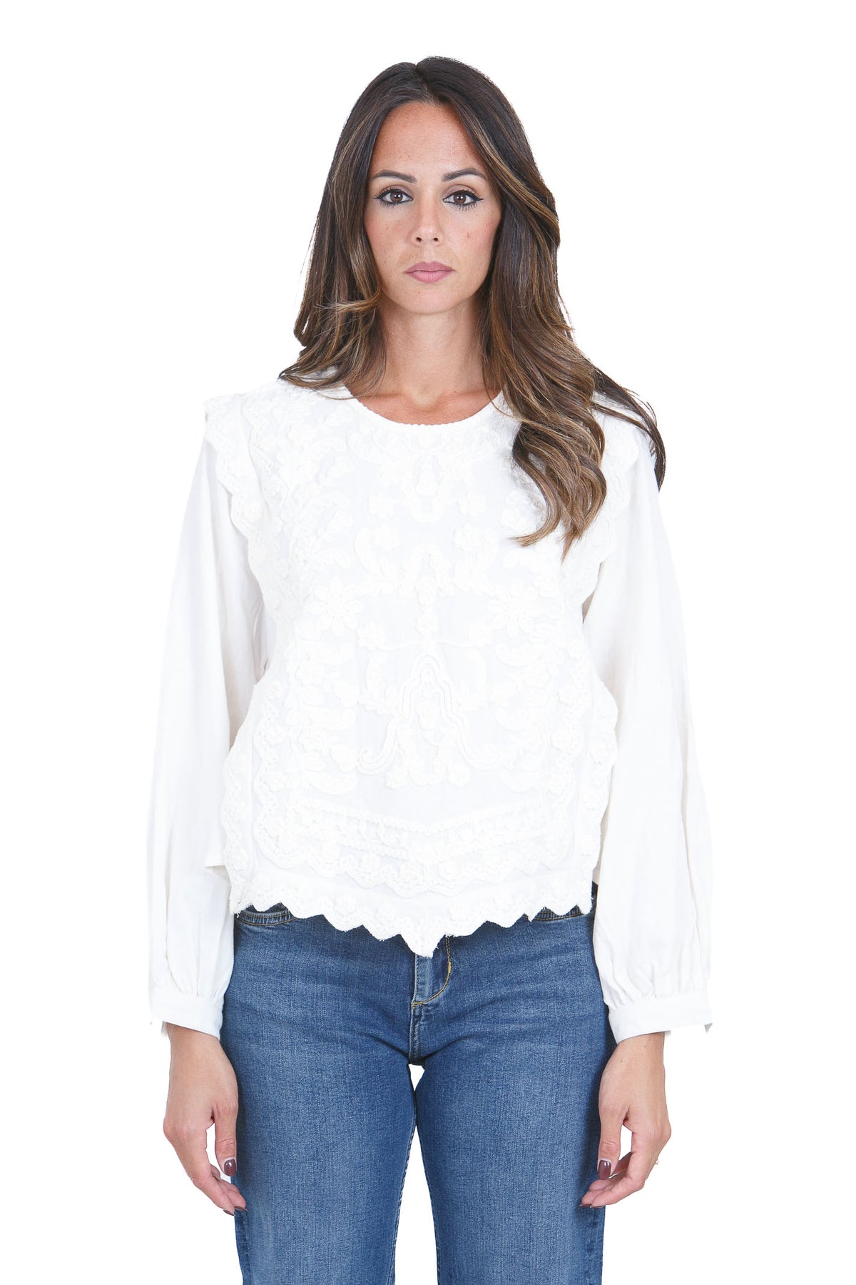STELLA FOREST Bluse Ecru SABY-TU012 EC