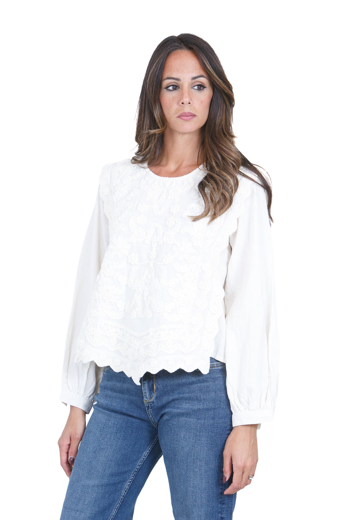 STELLA FOREST Bluse Ecru SABY-TU012 EC