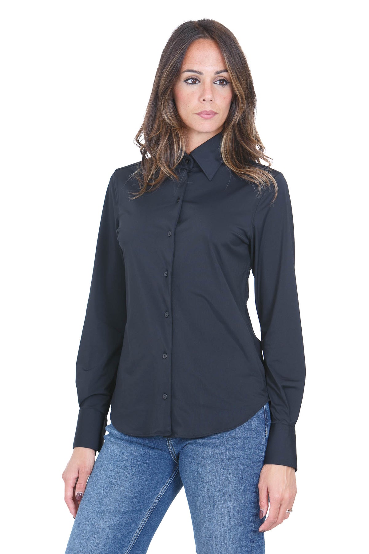 XACUS Camicie Nero PERLAKT-1112-15480 998