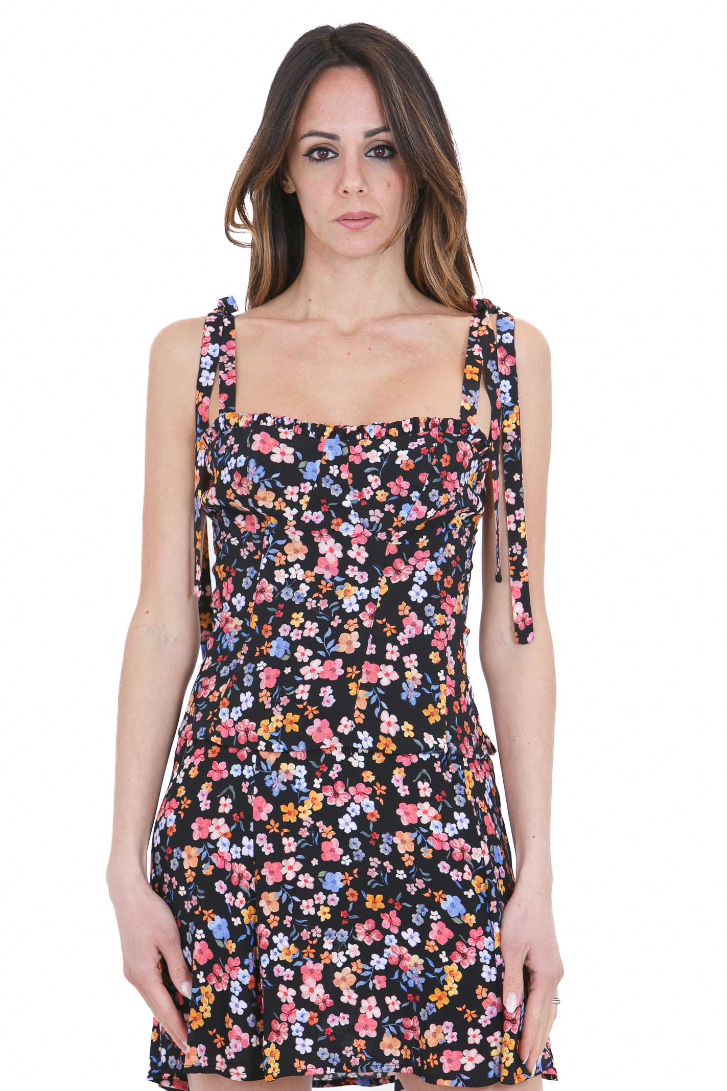 MAR DE MARGARITAS Top Bouquet nero DEASY-01552-PTTS0053 RO81