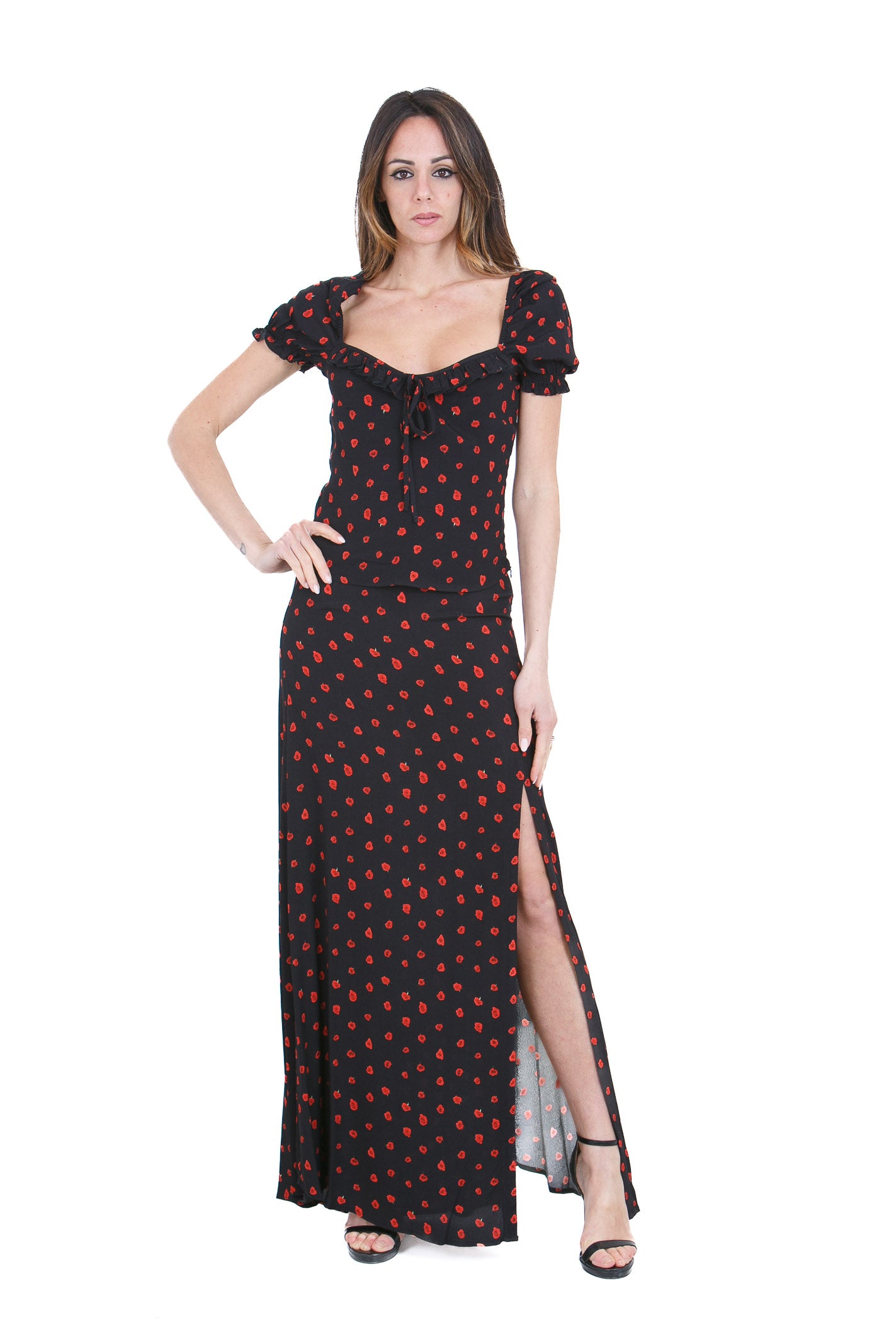 MAR DE MARGARITAS Top Rose nero LETIZIA-01554-PTTS0053 NE134