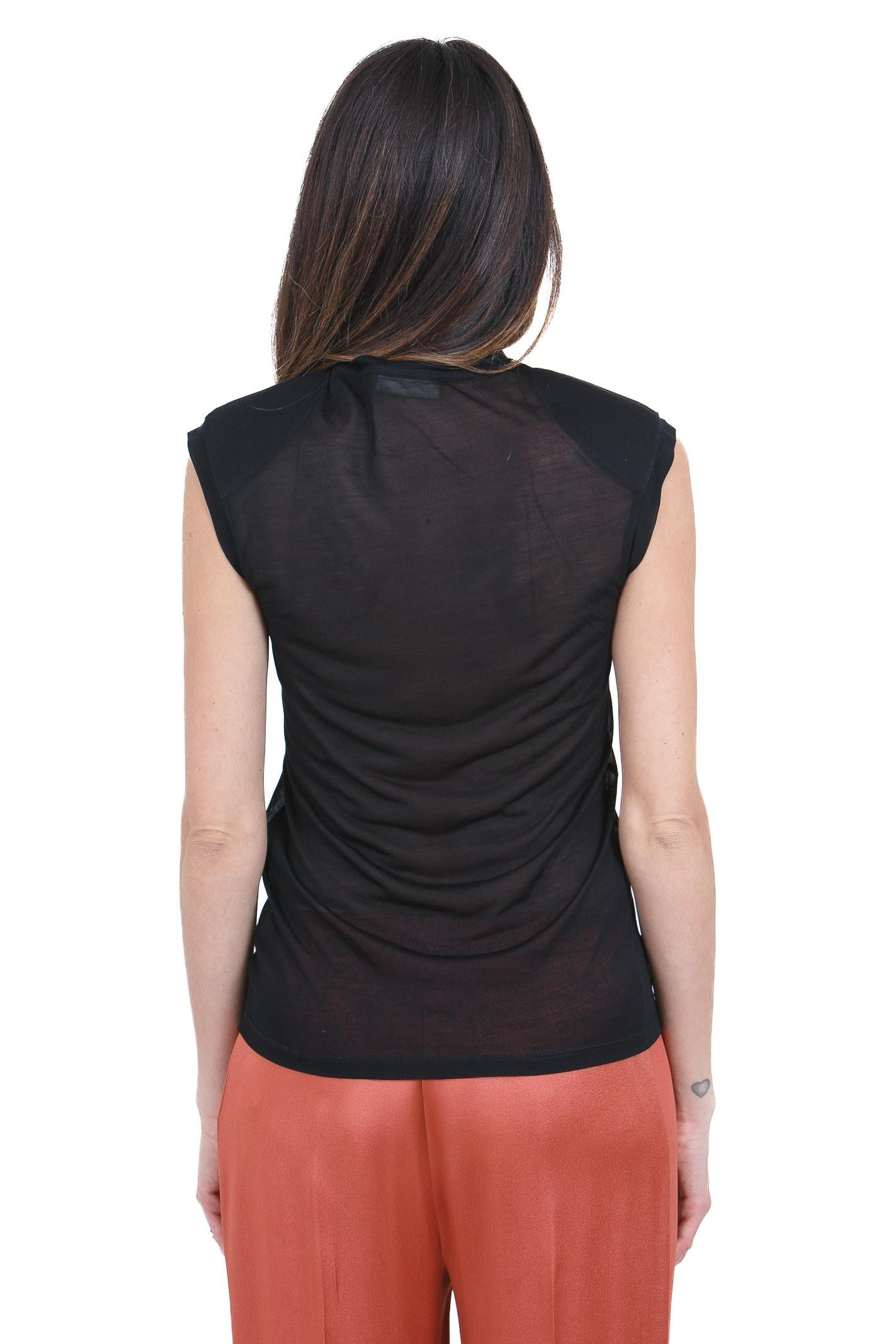 SEMICOUTURE Marisol t-shirt giromaniche T- Shirt Nero MARISOL-Y6SJ52 Y69-0