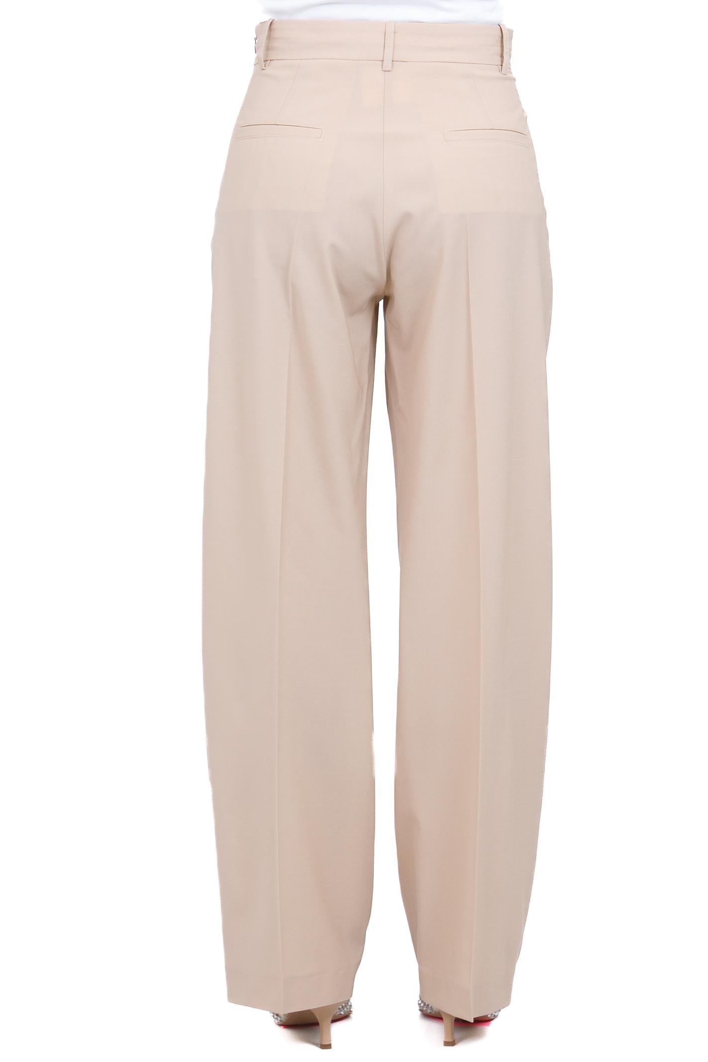 ALYSI Pantalone con piegone<BR/> Pantaloni Pelle 116108-P6016 PELLE