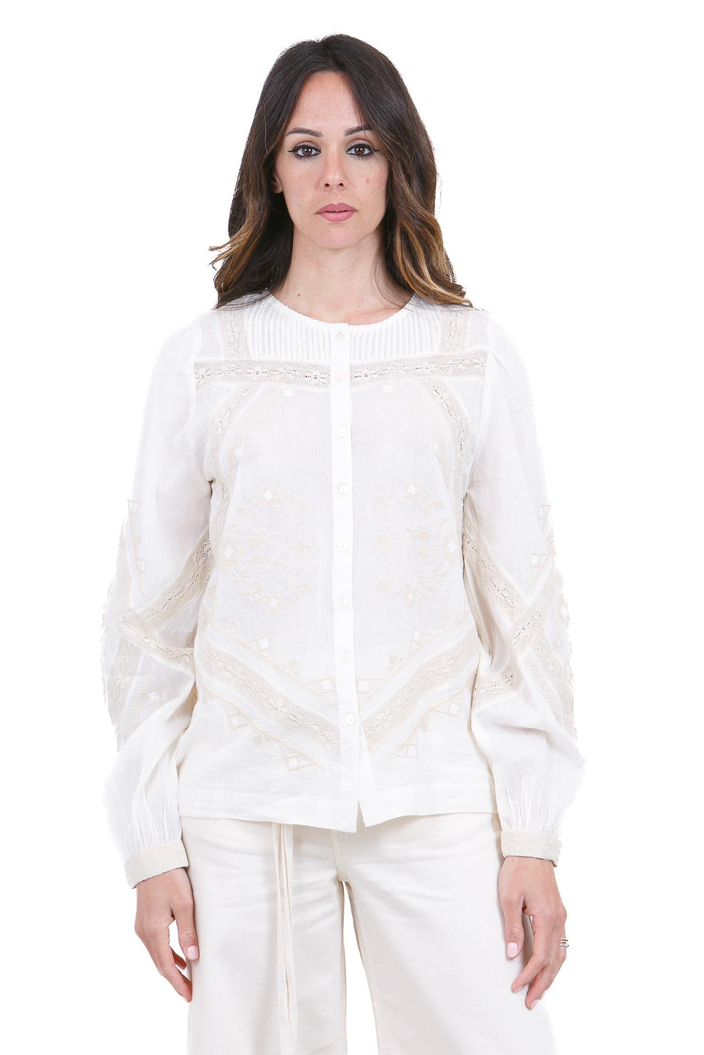 STELLA FOREST Camicie Ecru CARLA-E26CH047 ECRU