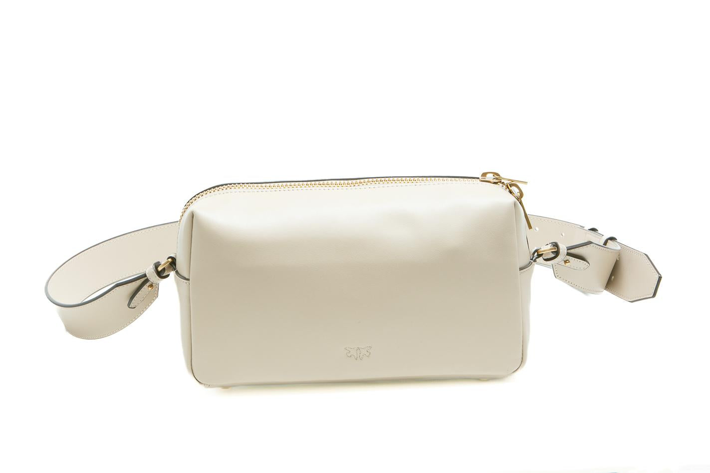 PINKO Borsa a spalla media Horizontal Bag in pelle Borse Grigiofumo/gold 106062-A0QO-SHOULDER C50Q