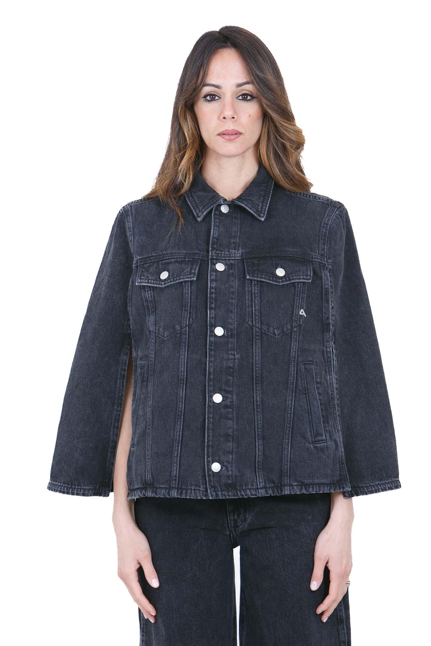CYCLE Giubbino poncho Candy in denim<BR/> Giubbotti Black CANDY-CC452JI08 11