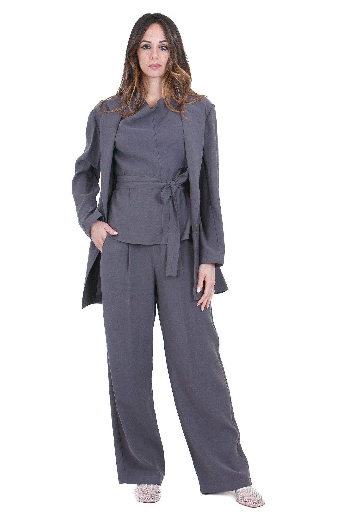 ALYSI Pantalone palazzo peach touch Pantaloni Gray purple 116119-P6045 GRASYP
