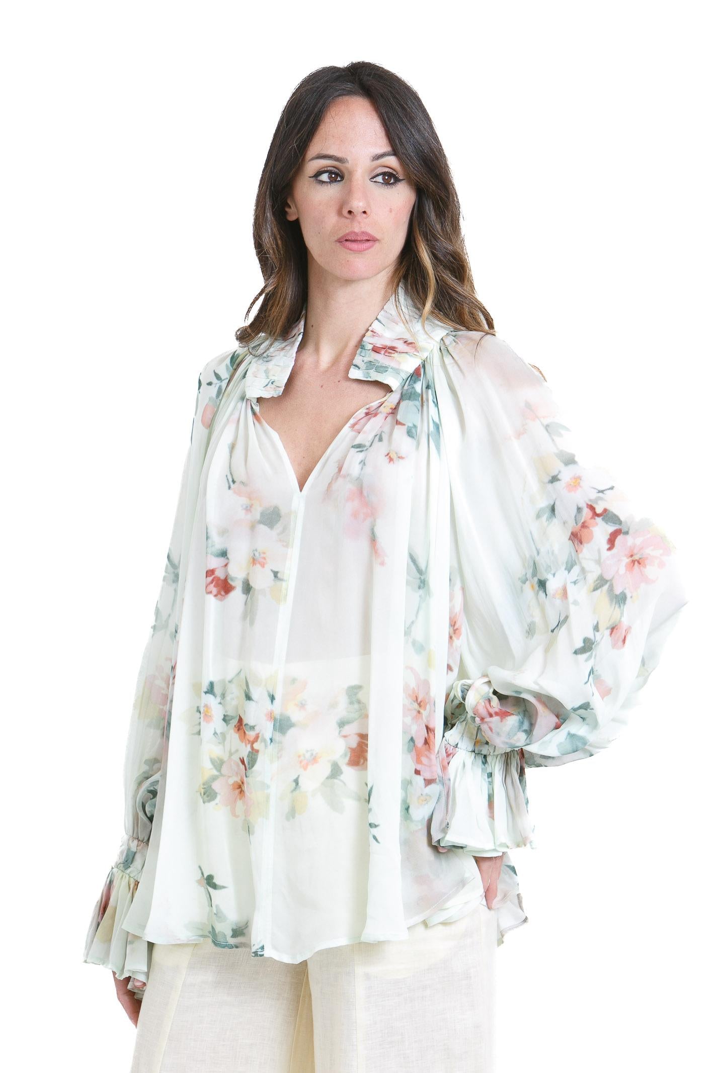 SEMICOUTURE Bluse Olivone CYMONE-S6ST02 FLW63