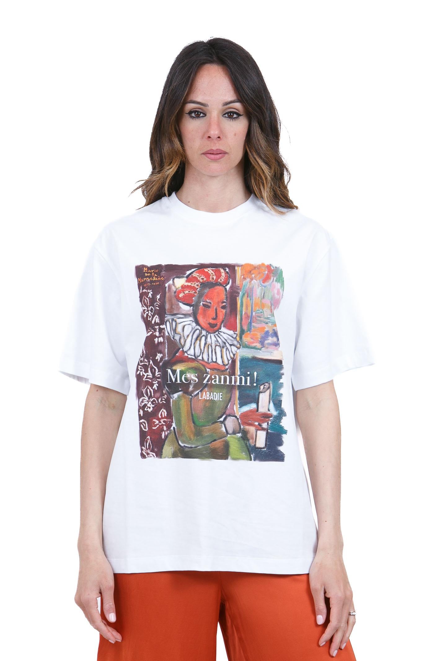 STELLA JEAN T-shirt girocollo con stampa T- Shirt Bianco T572 H013