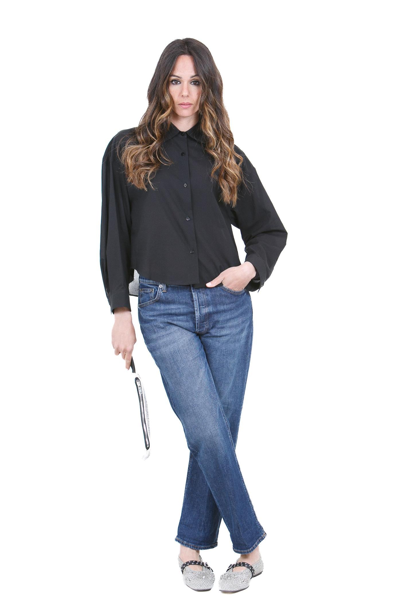 XACUS Camicie Nero HEATHER-2166/25110 998