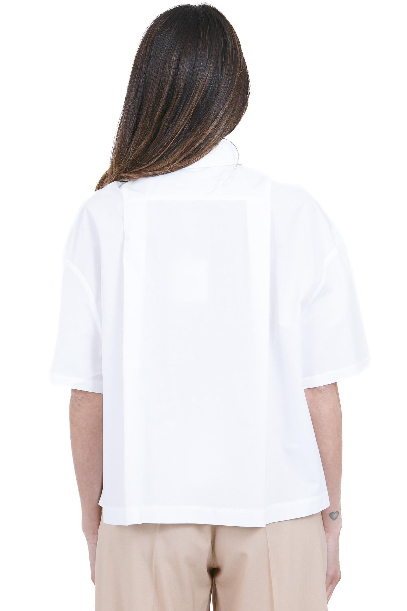 ALYSI Camicia boxy con colletto classico a polo Camicie Bianco 116221-P6015 BI