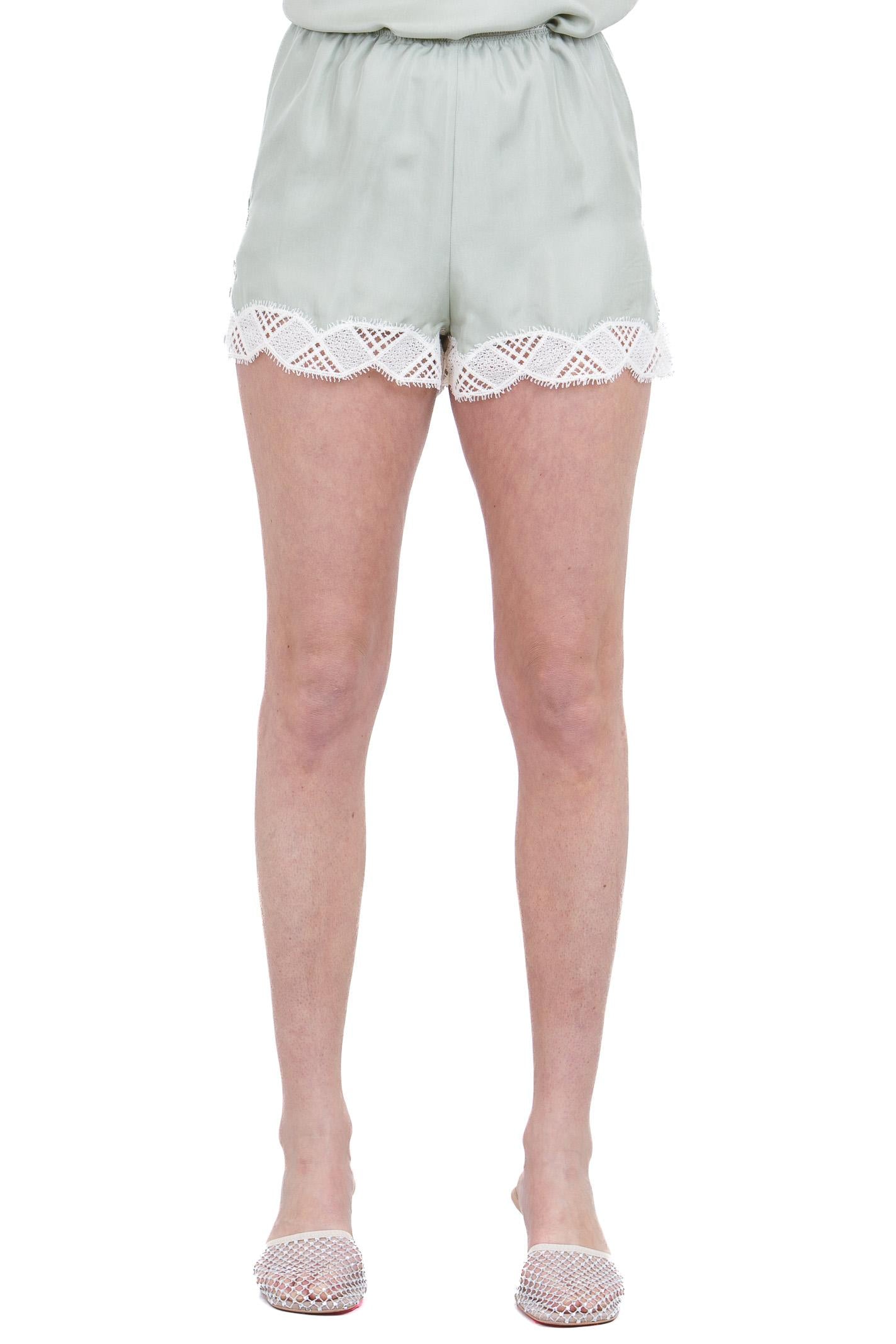 ALYSI Shorts in twill enzimato Shorts Pistacchio 116170-P6219 PIST