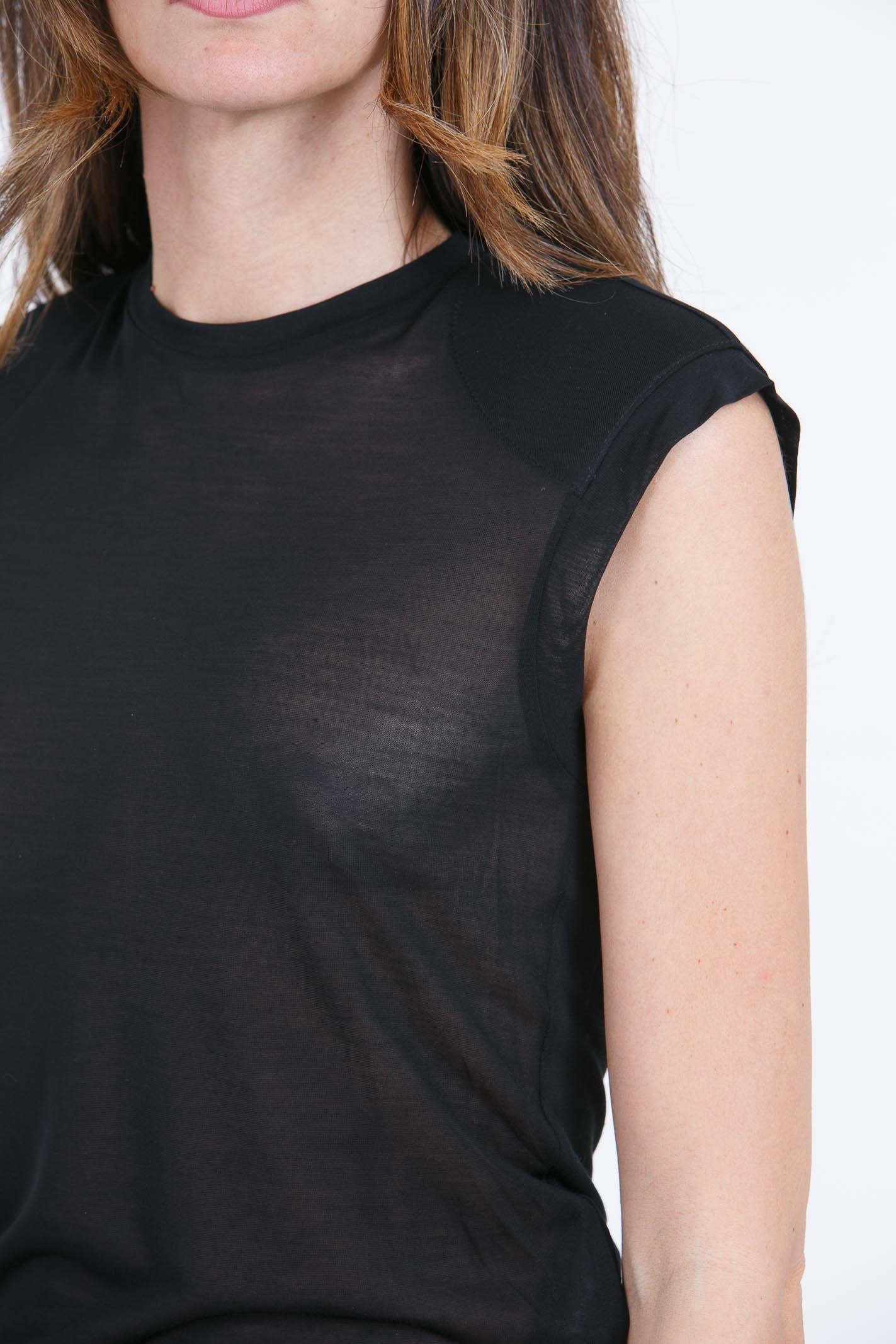 SEMICOUTURE Marisol t-shirt giromaniche T- Shirt Nero MARISOL-Y6SJ52 Y69-0
