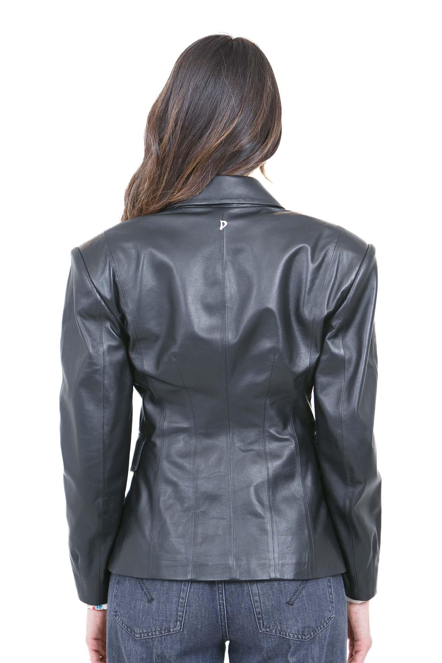 DONDUP Blazer doppiopetto slim con ampio rever Blazer Nero DJ765PL0662DXXX 999