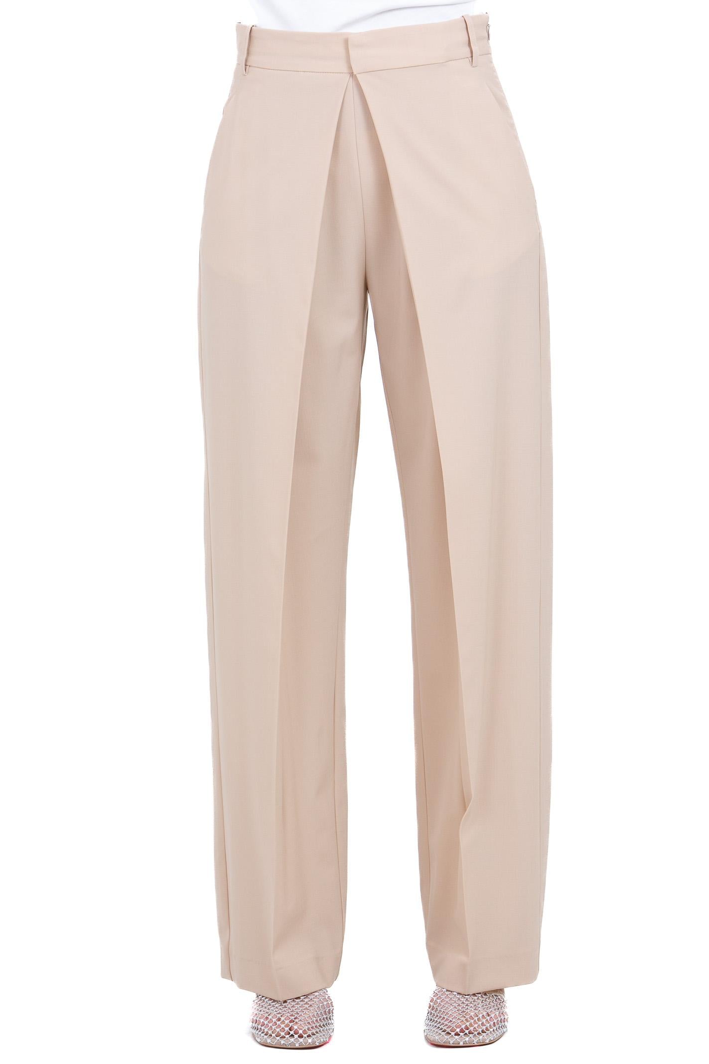 ALYSI Pantalone con piegone<BR/> Pantaloni Pelle 116108-P6016 PELLE