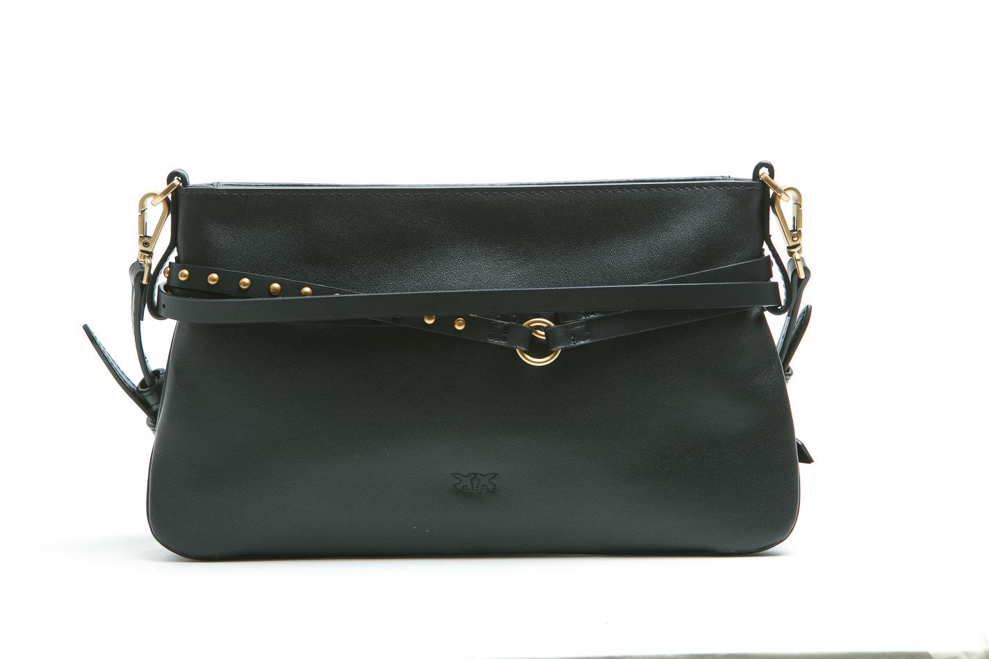 PINKO Borsa a spalla piccola Belt Bag Mini in pelle Borse Black/gold 106177-A0QO-BELTBAG Z99Q