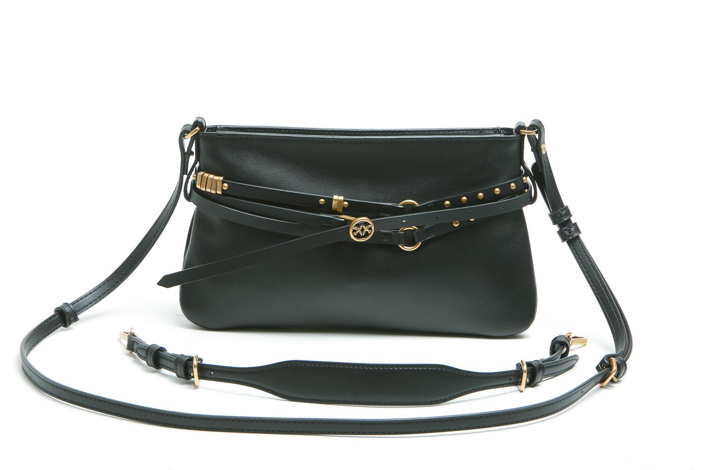 PINKO Borsa a spalla piccola Belt Bag Mini in pelle Borse Black/gold 106177-A0QO-BELTBAG Z99Q