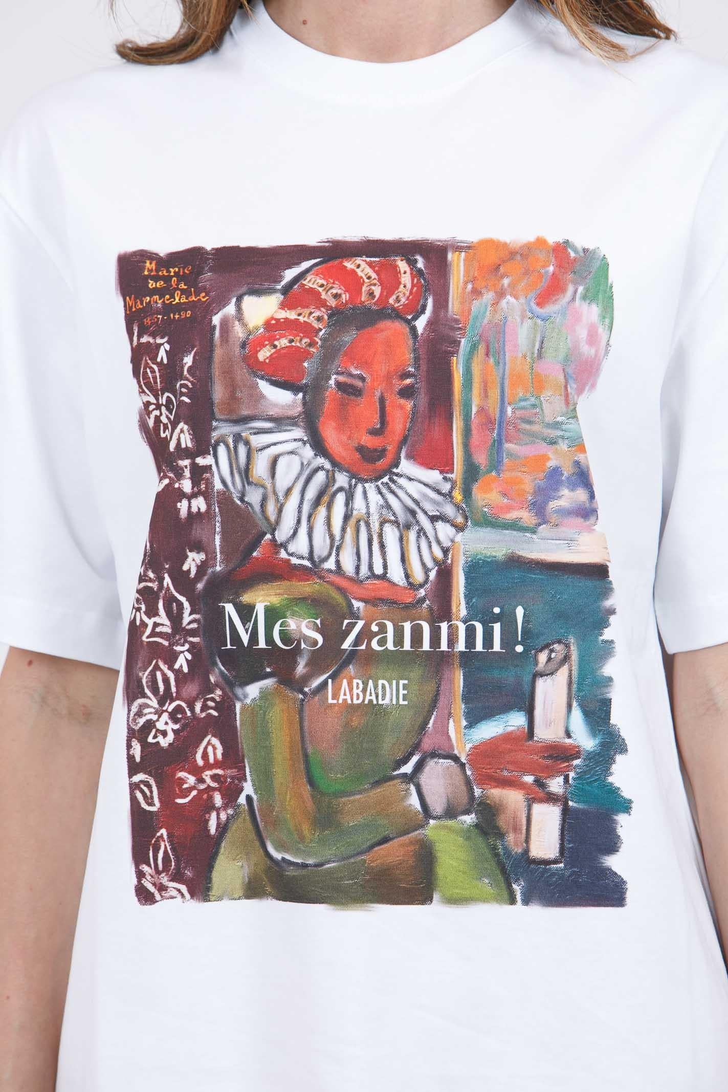 STELLA JEAN T-shirt girocollo con stampa T- Shirt Bianco T572 H013