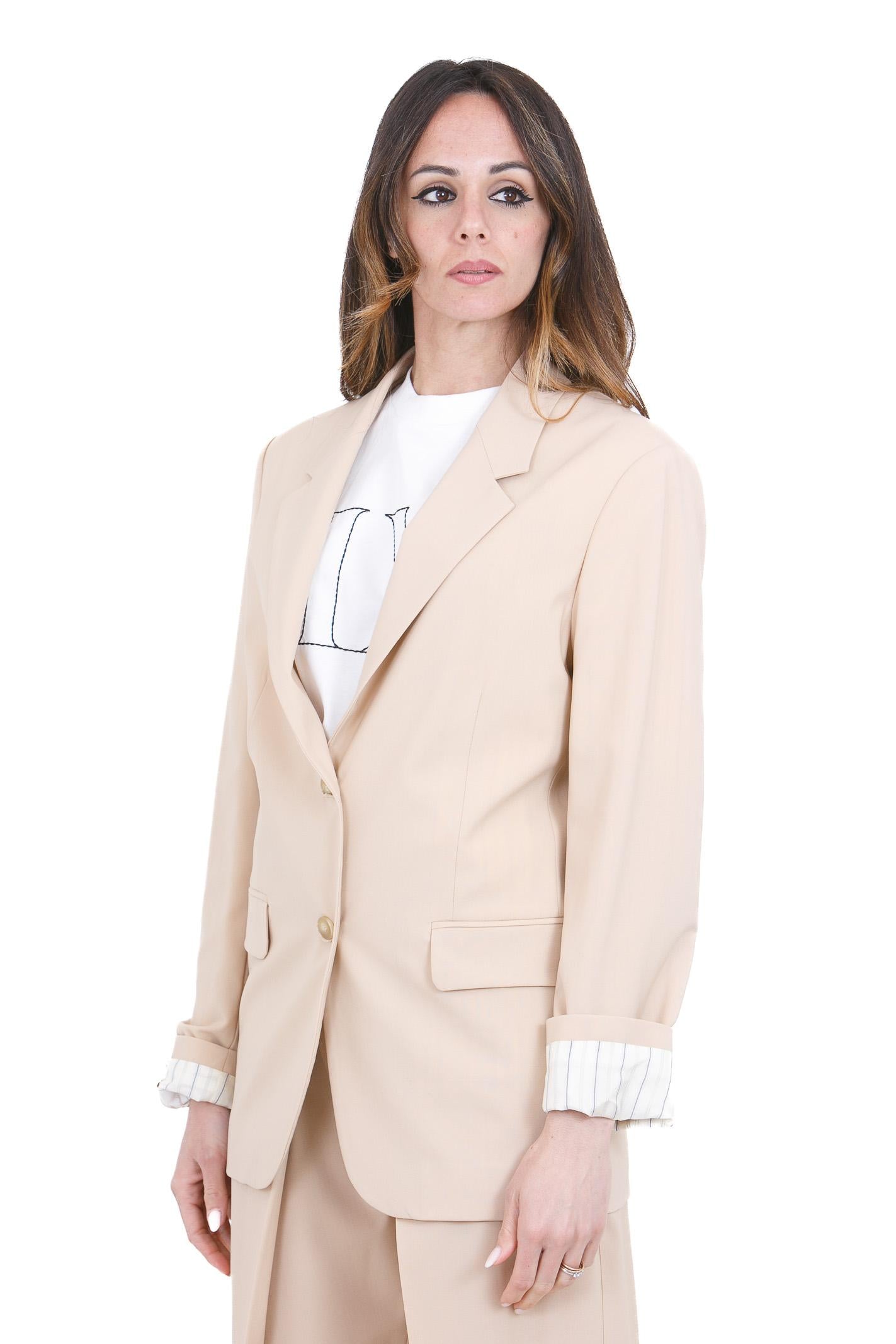 ALYSI Blazer monopetto con risvolto Blazer Pelle 116826-P6016 PELLE