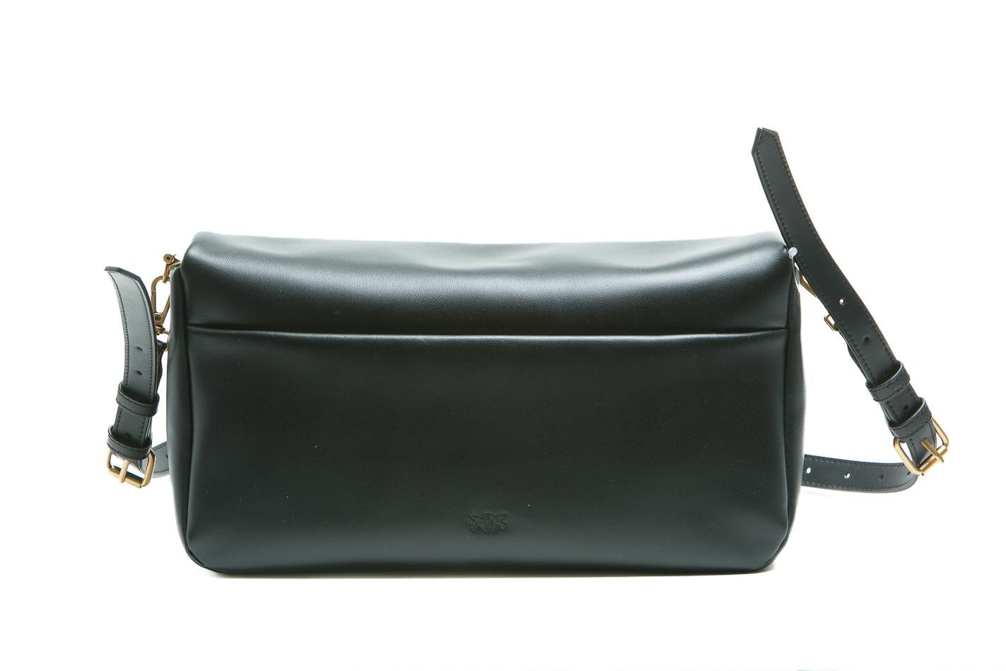 PINKO Borsa a tracolla media Love Bag Click Soft Horizontal Handle in pelle Borse Black/gold 106178-A0QO-CLICKSOFT Z99Q
