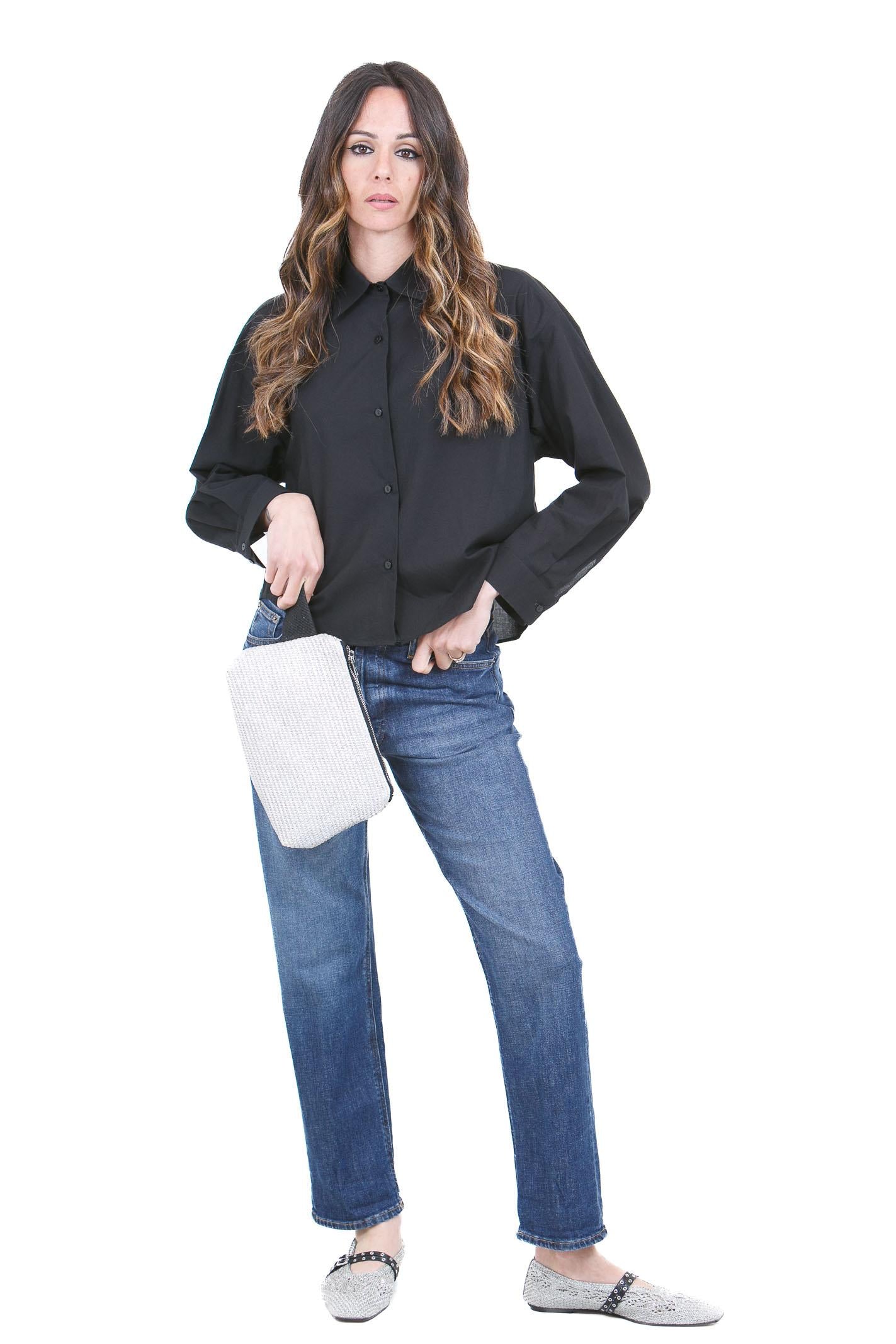 XACUS Camicie Nero HEATHER-2166/25110 998
