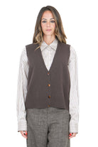 ALYSI  Gilet Cacao 266440-A6043 CACAO 