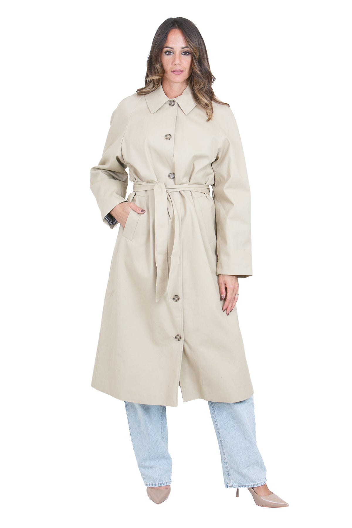 DES PETIT HAUTS  Cappotti Beige YVETTE-1H260553 02009 