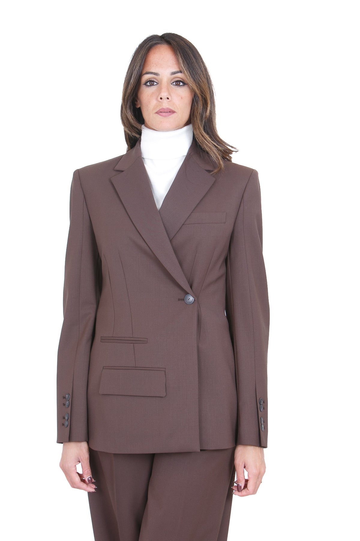 DONDUP  Blazer Chocolate DJ789WS0115DXXX 737 