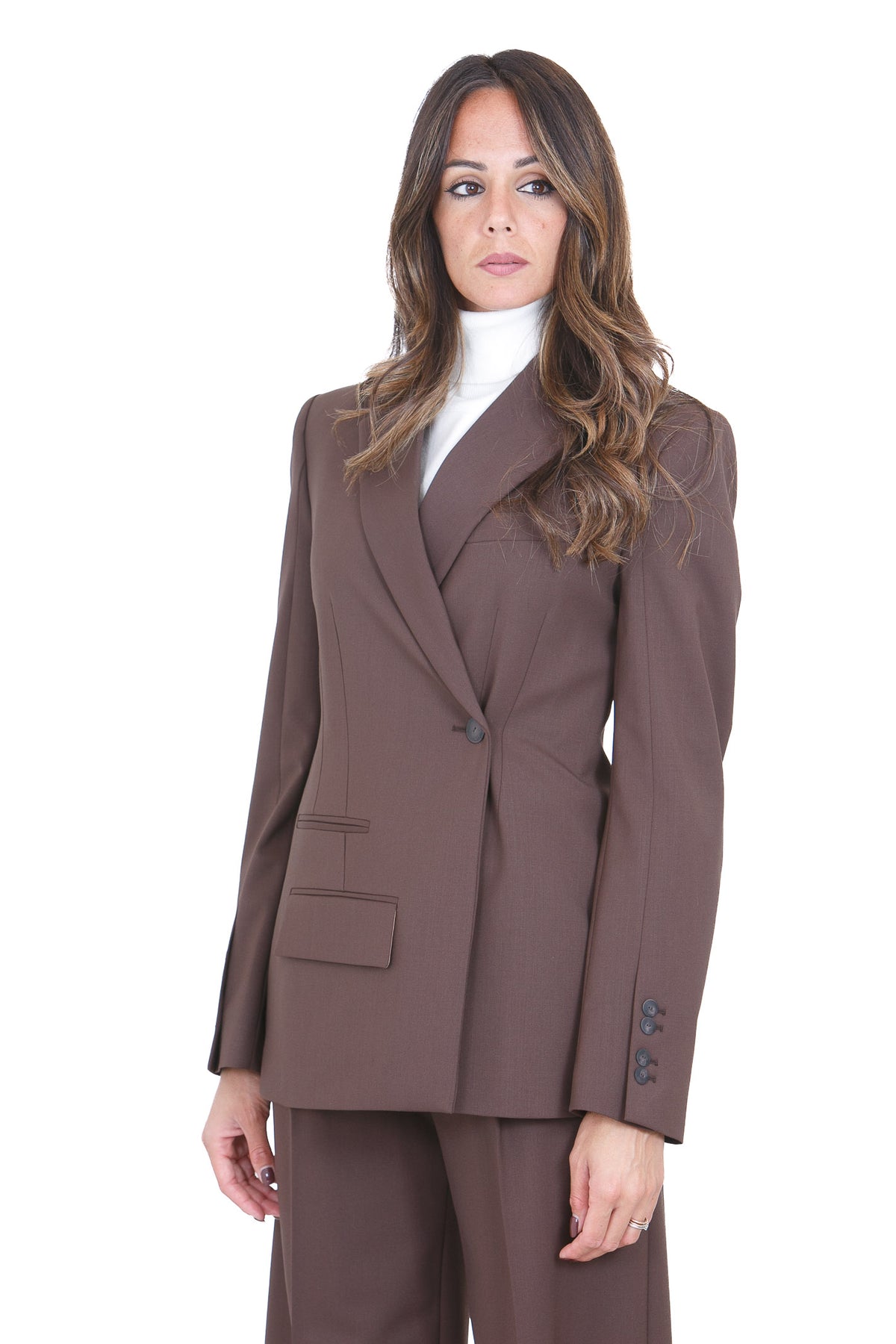 DONDUP  Blazer Chocolate DJ789WS0115DXXX 737 