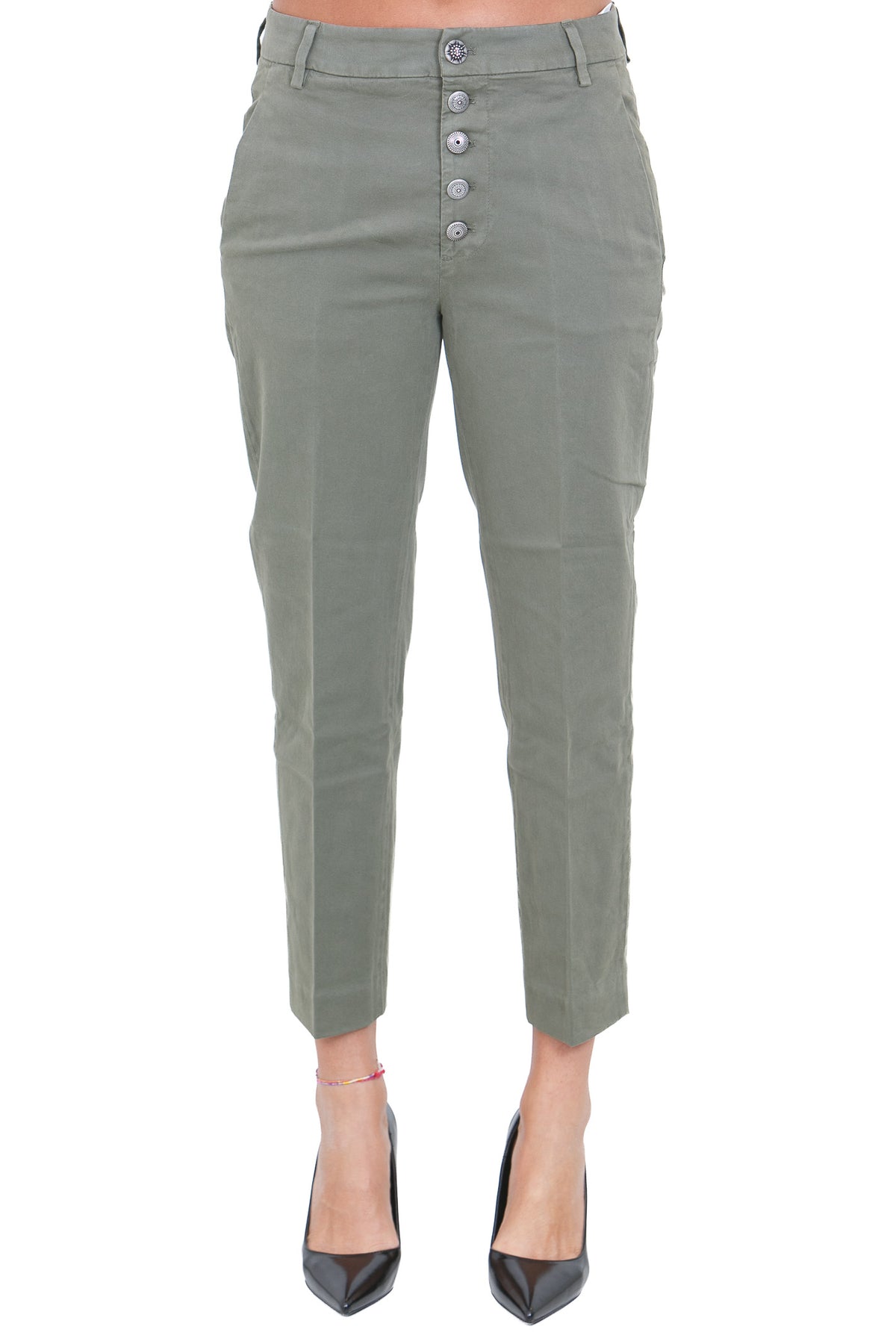 DONDUP  Pantaloni Olive green DP576GSE043DPTD 608 