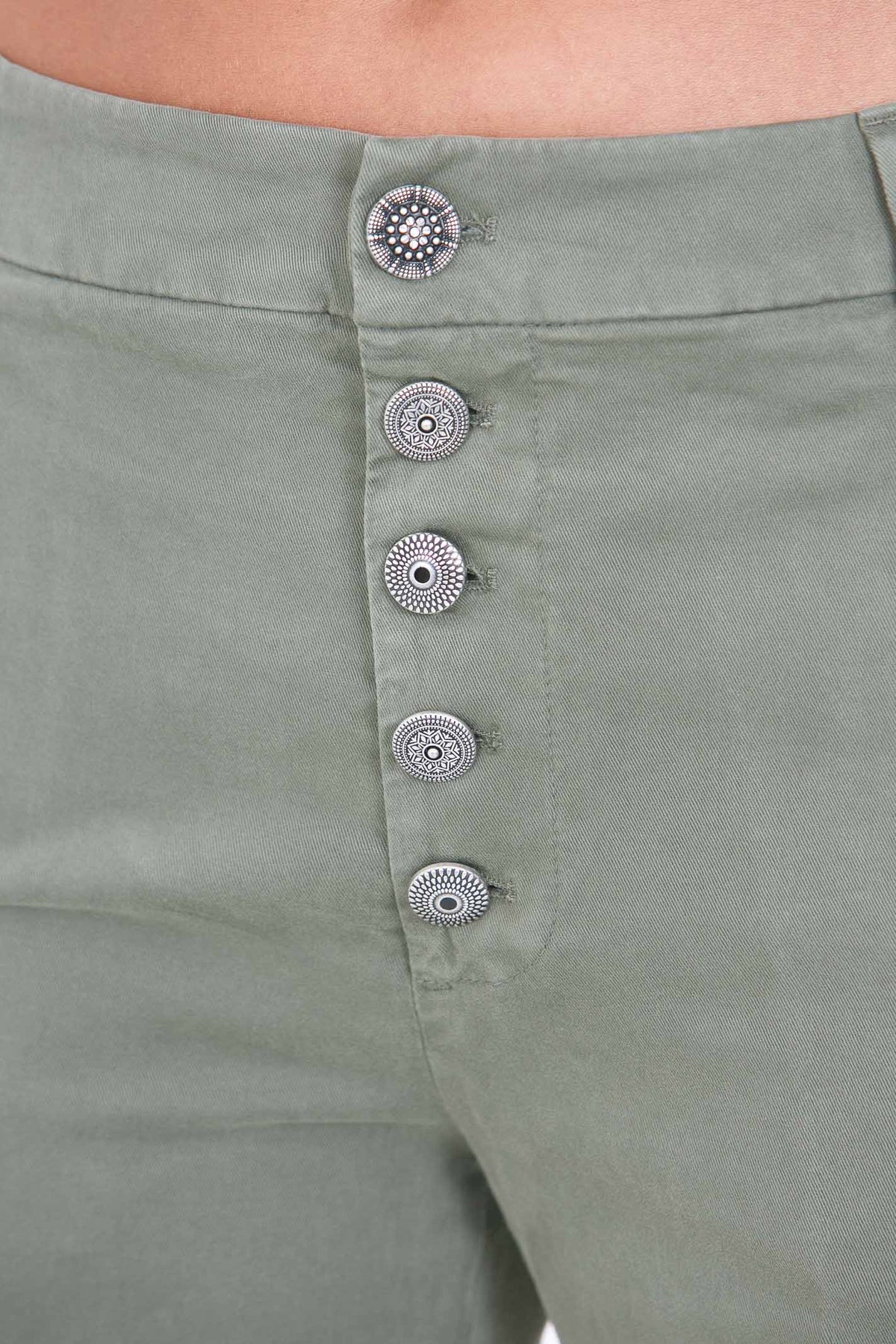 DONDUP  Pantaloni Olive green DP576GSE043DPTD 608 