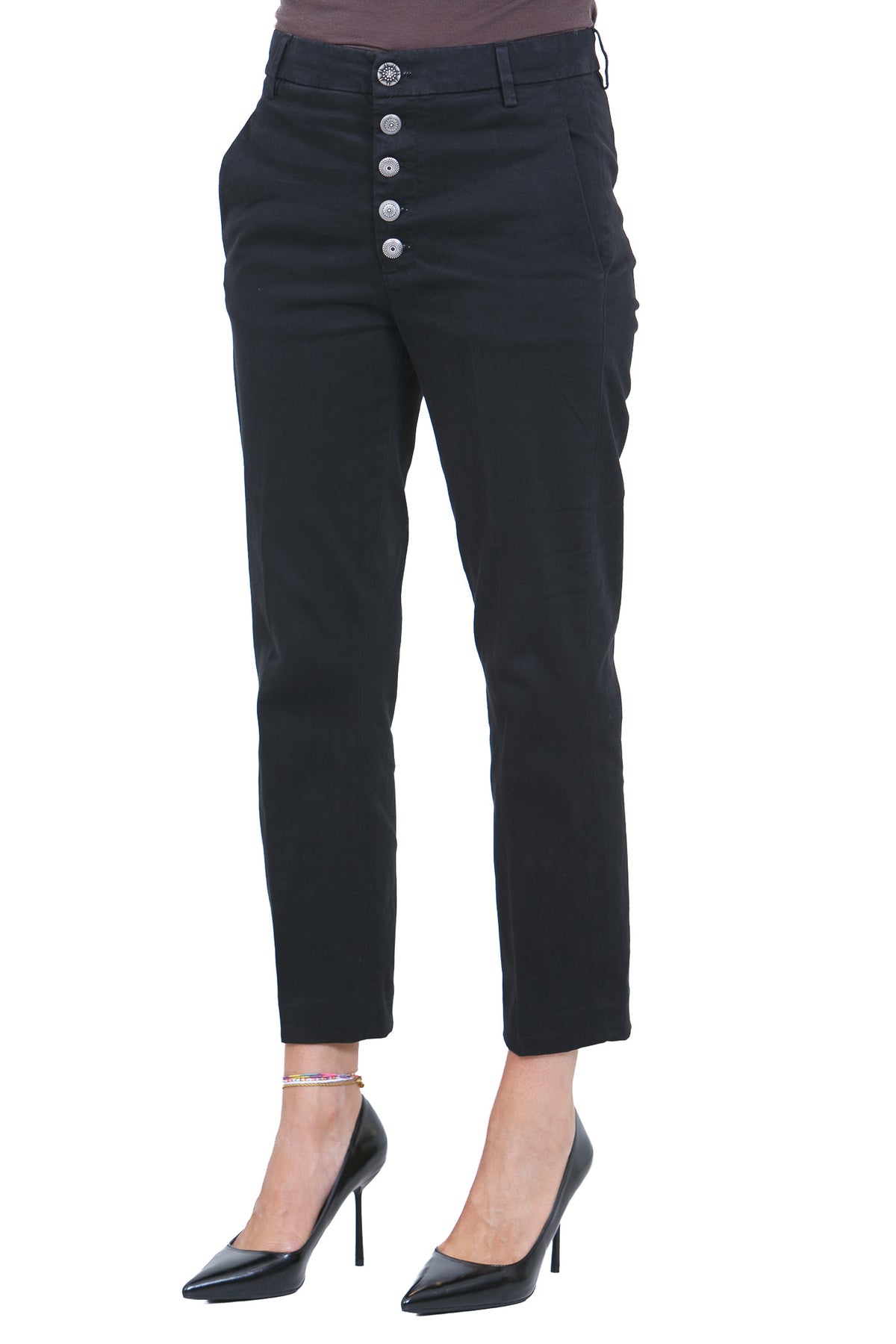 DONDUP  Pantaloni Black DP576GSE043DPTD 999 
