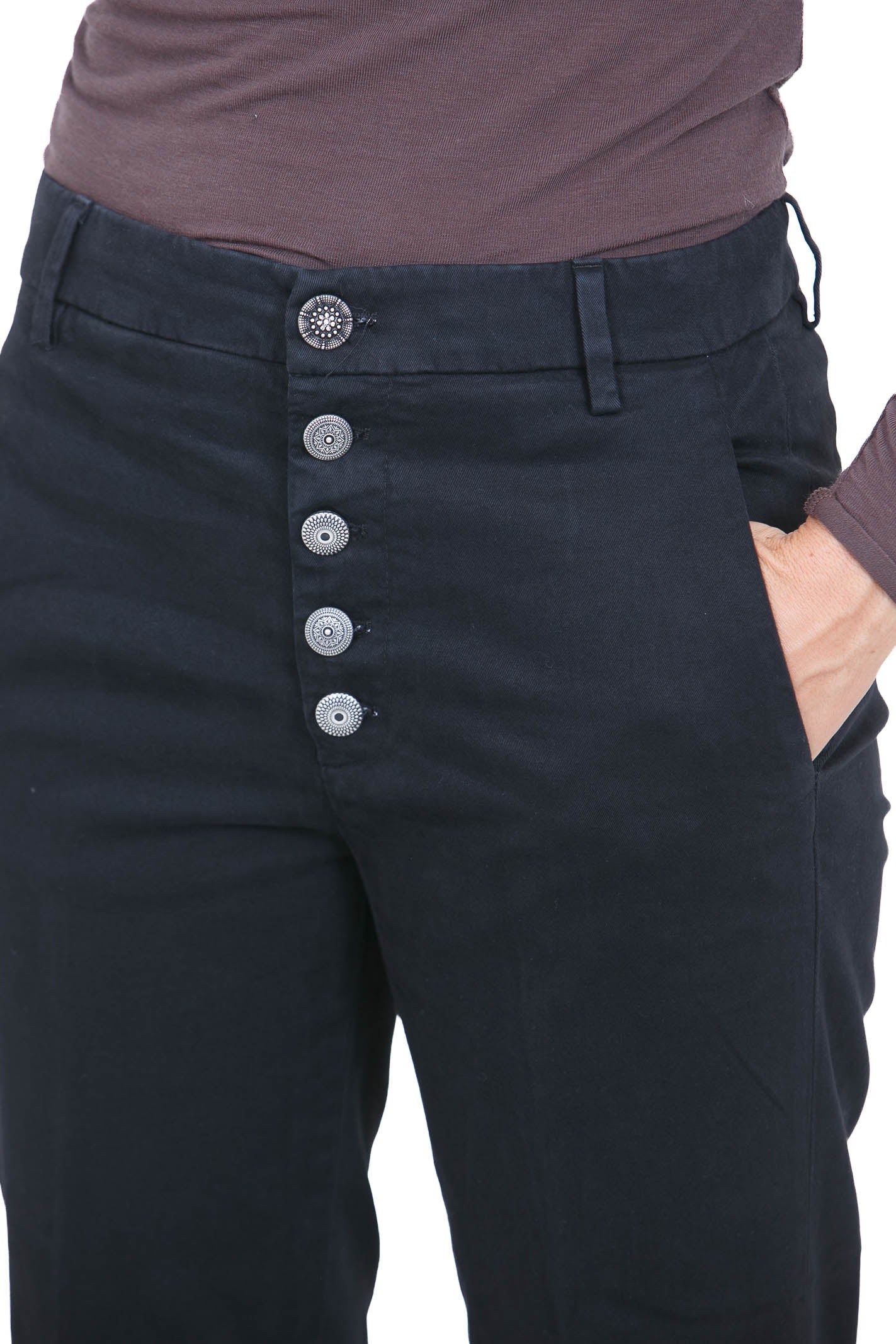 DONDUP  Pantaloni Black DP576GSE043DPTD 999 