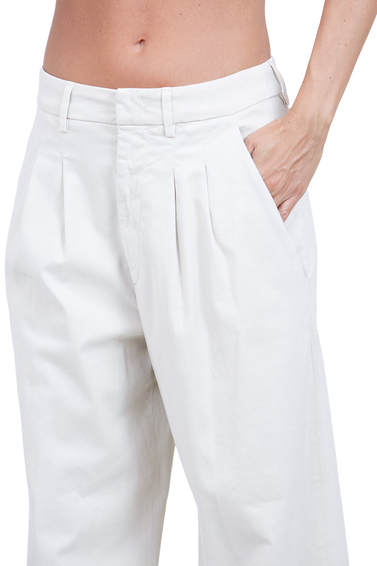 DONDUP  Pantaloni Ivory DP843GSE043DPTD 005 